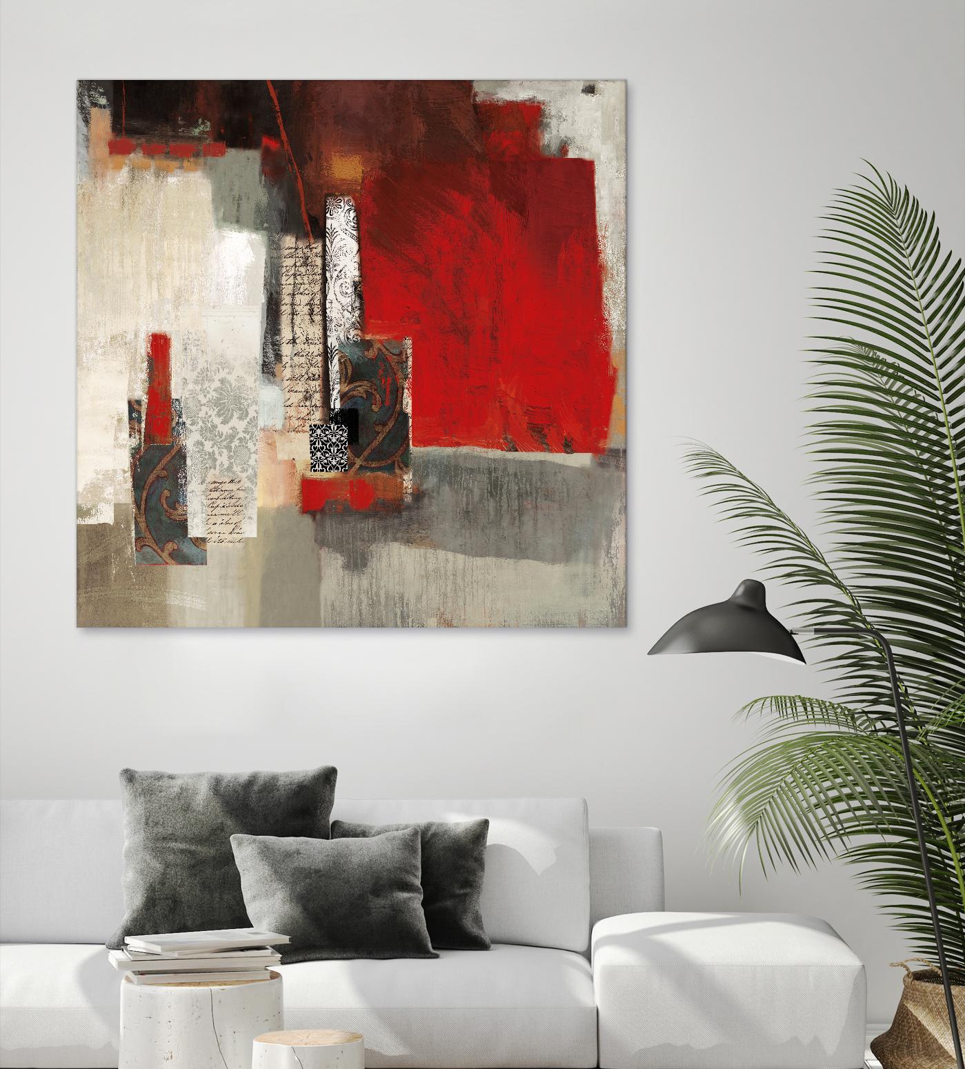 Crimson Tide by PI Studio on GIANT ART - beige abstract
