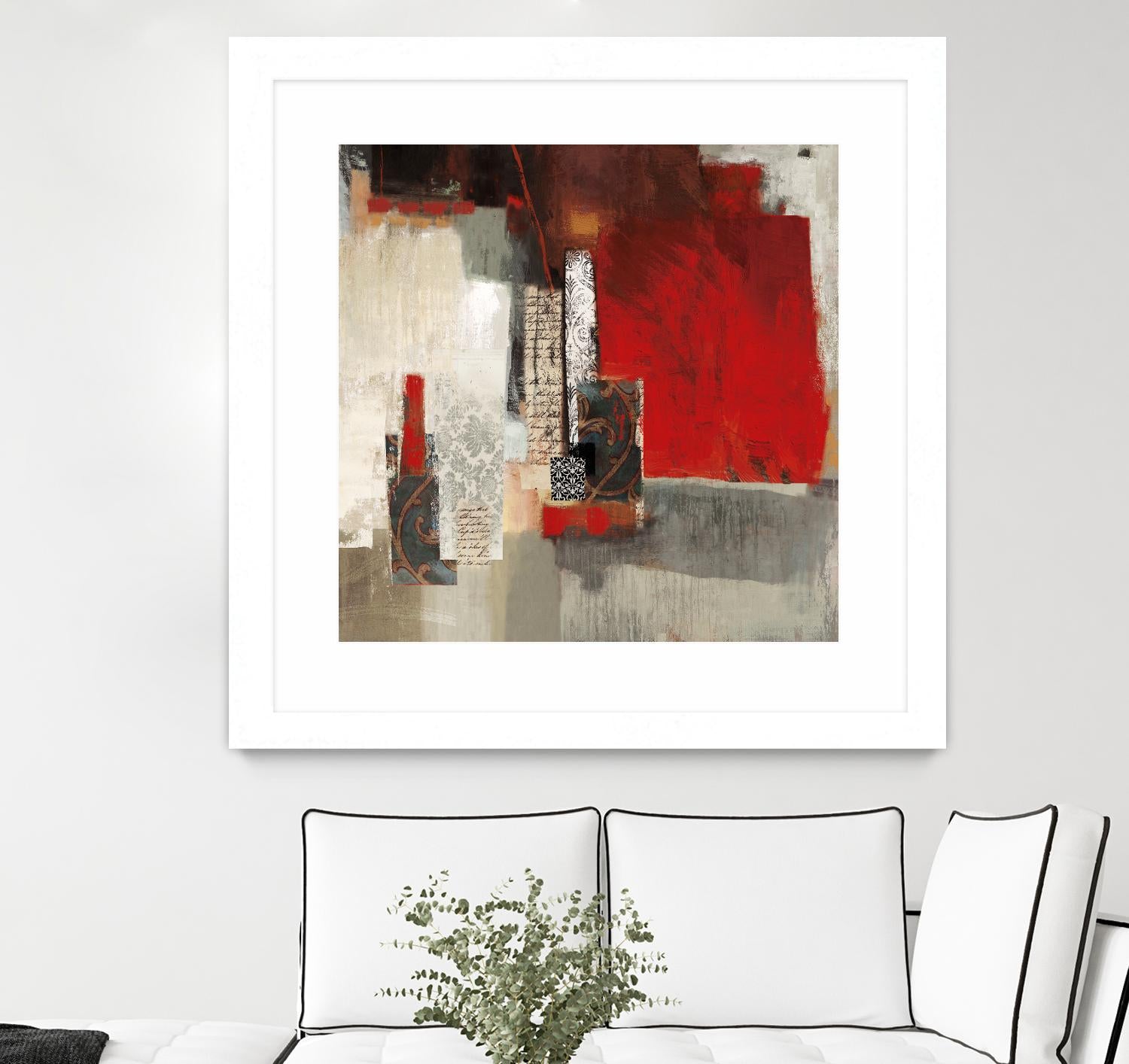 Crimson Tide by PI Studio on GIANT ART - beige abstract