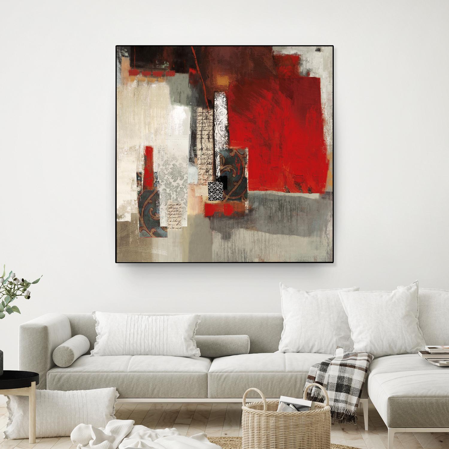 Crimson Tide by PI Studio on GIANT ART - beige abstract