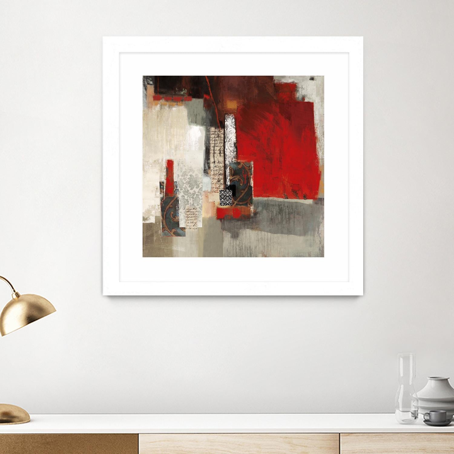 Crimson Tide by PI Studio on GIANT ART - beige abstract