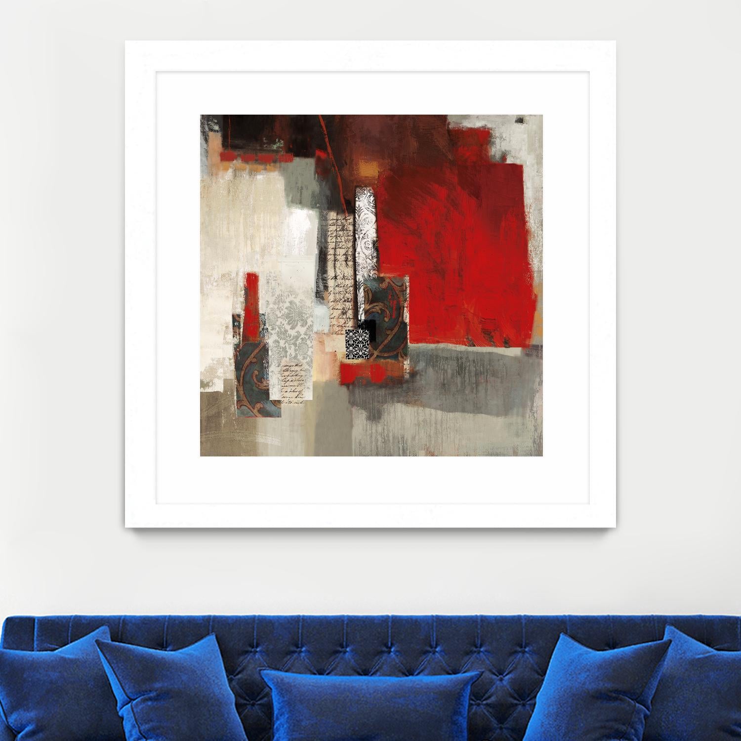 Crimson Tide by PI Studio on GIANT ART - beige abstract