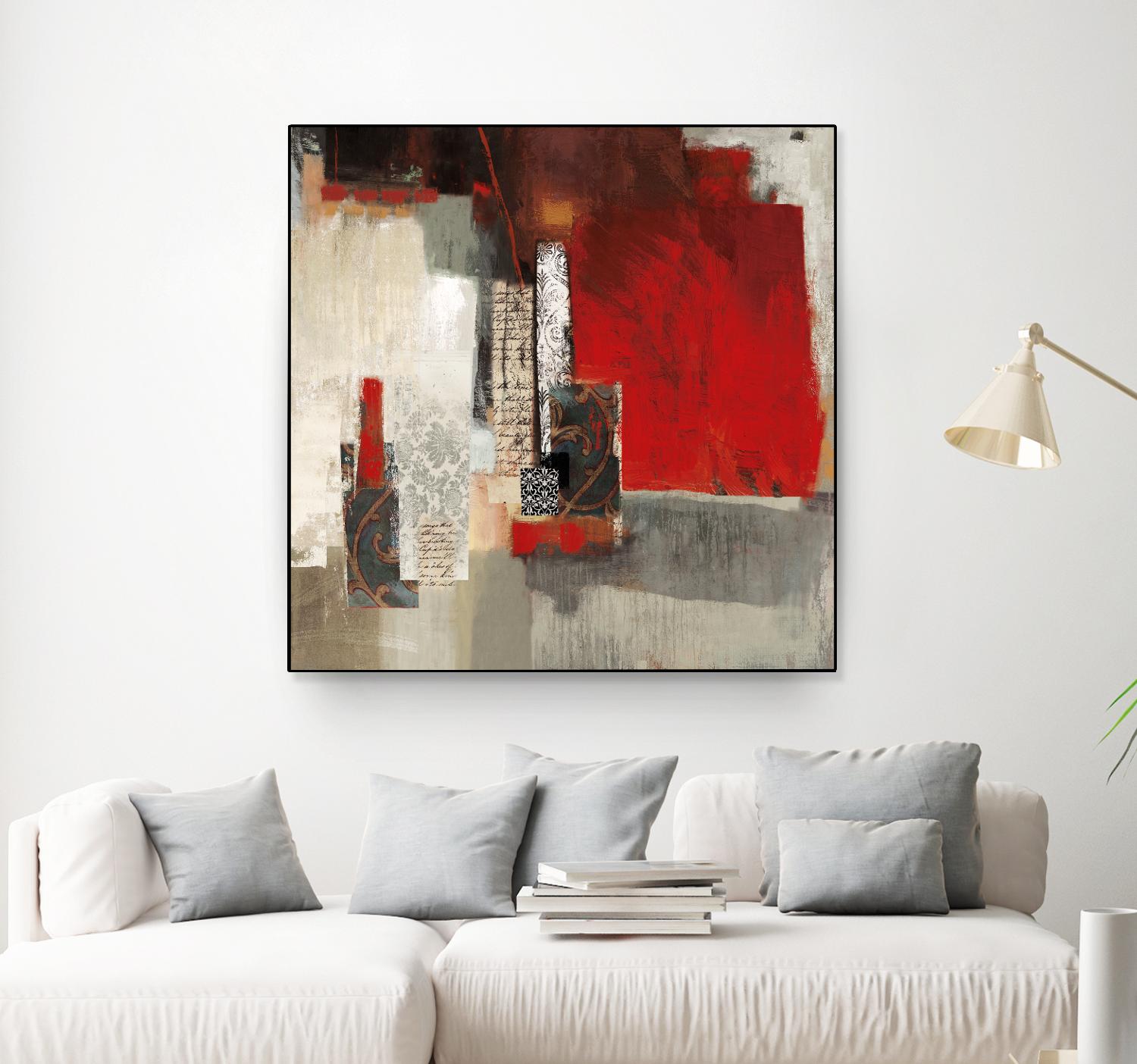 Crimson Tide by PI Studio on GIANT ART - beige abstract