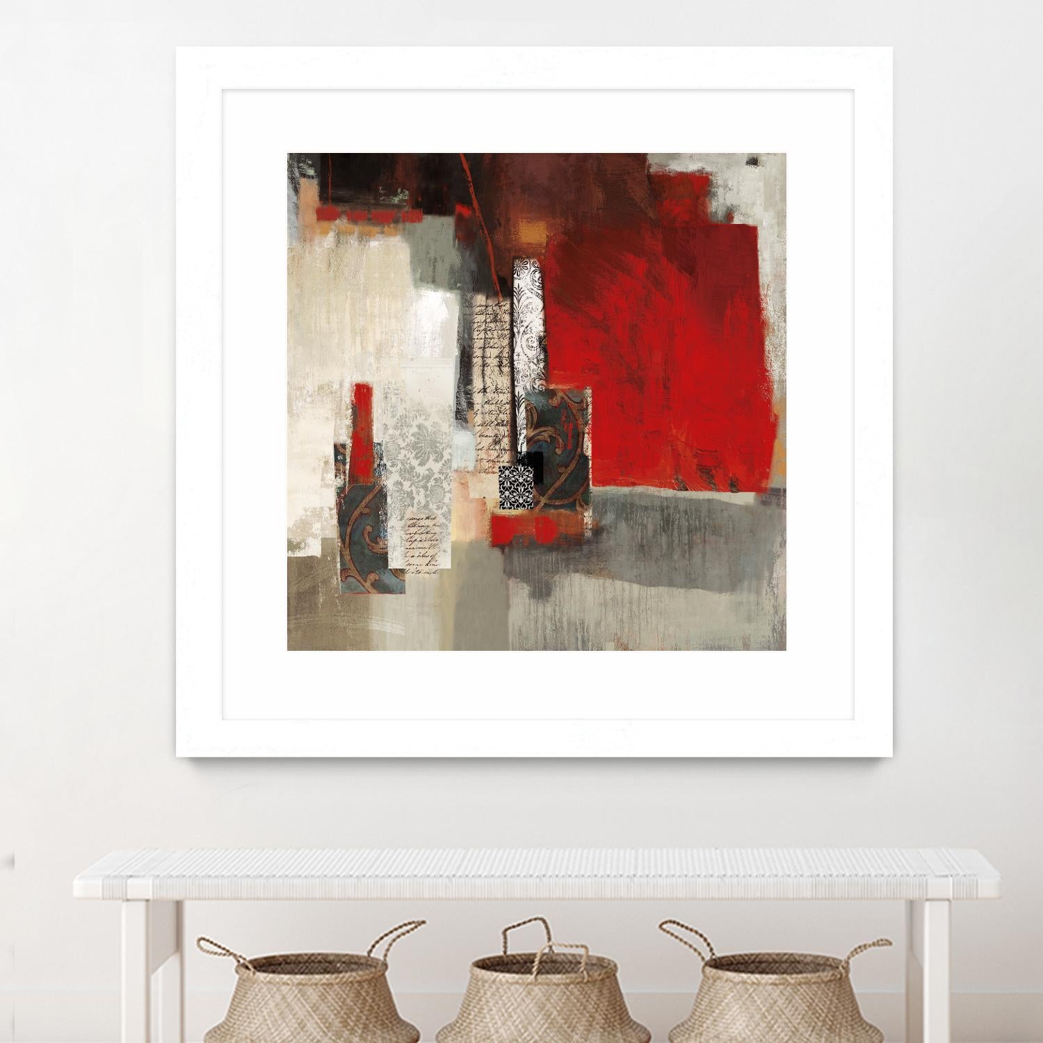 Crimson Tide by PI Studio on GIANT ART - beige abstract