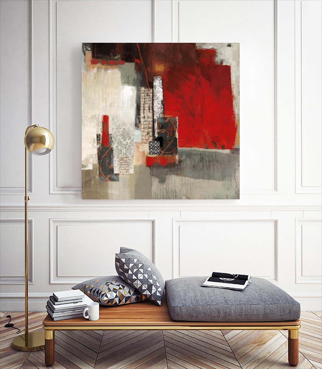 Crimson Tide by PI Studio on GIANT ART - beige abstract