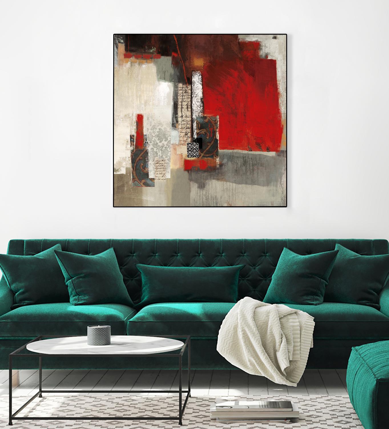 Crimson Tide by PI Studio on GIANT ART - beige abstract