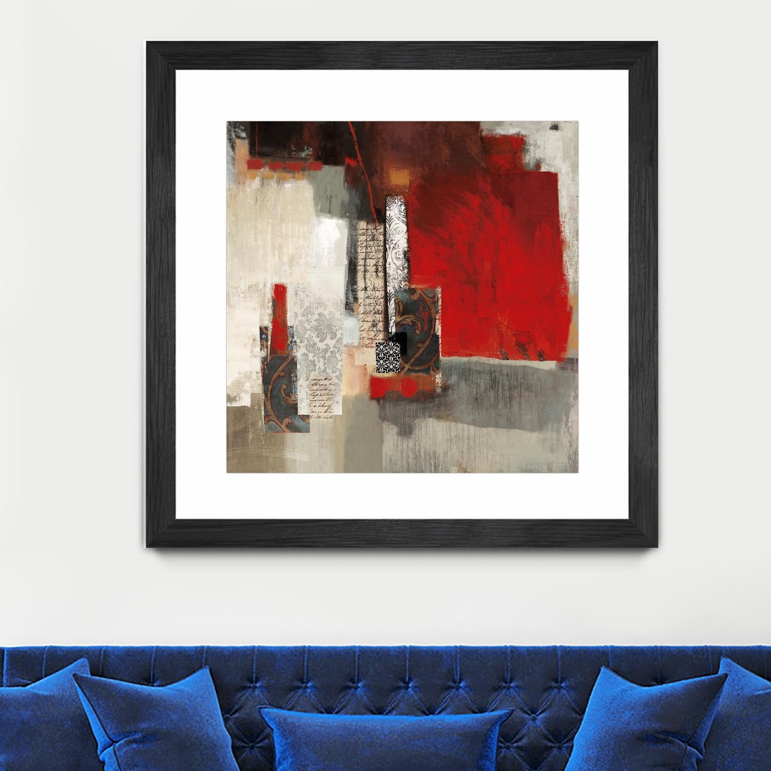 Crimson Tide by PI Studio on GIANT ART - beige abstract