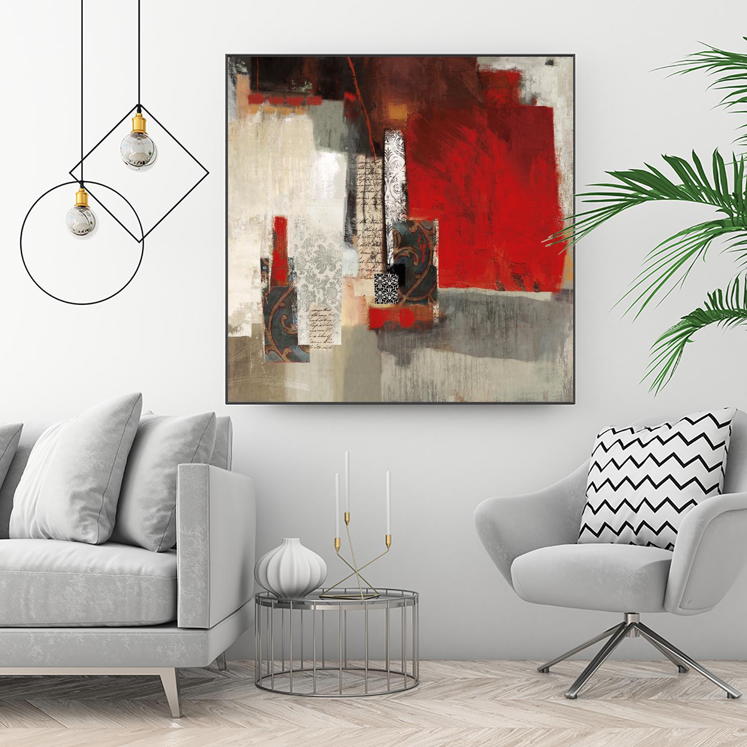 Crimson Tide by PI Studio on GIANT ART - beige abstract