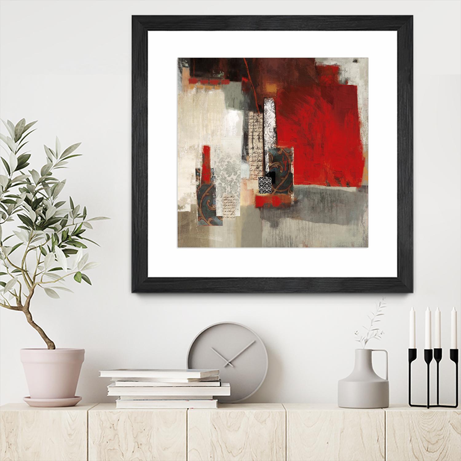 Crimson Tide by PI Studio on GIANT ART - beige abstract