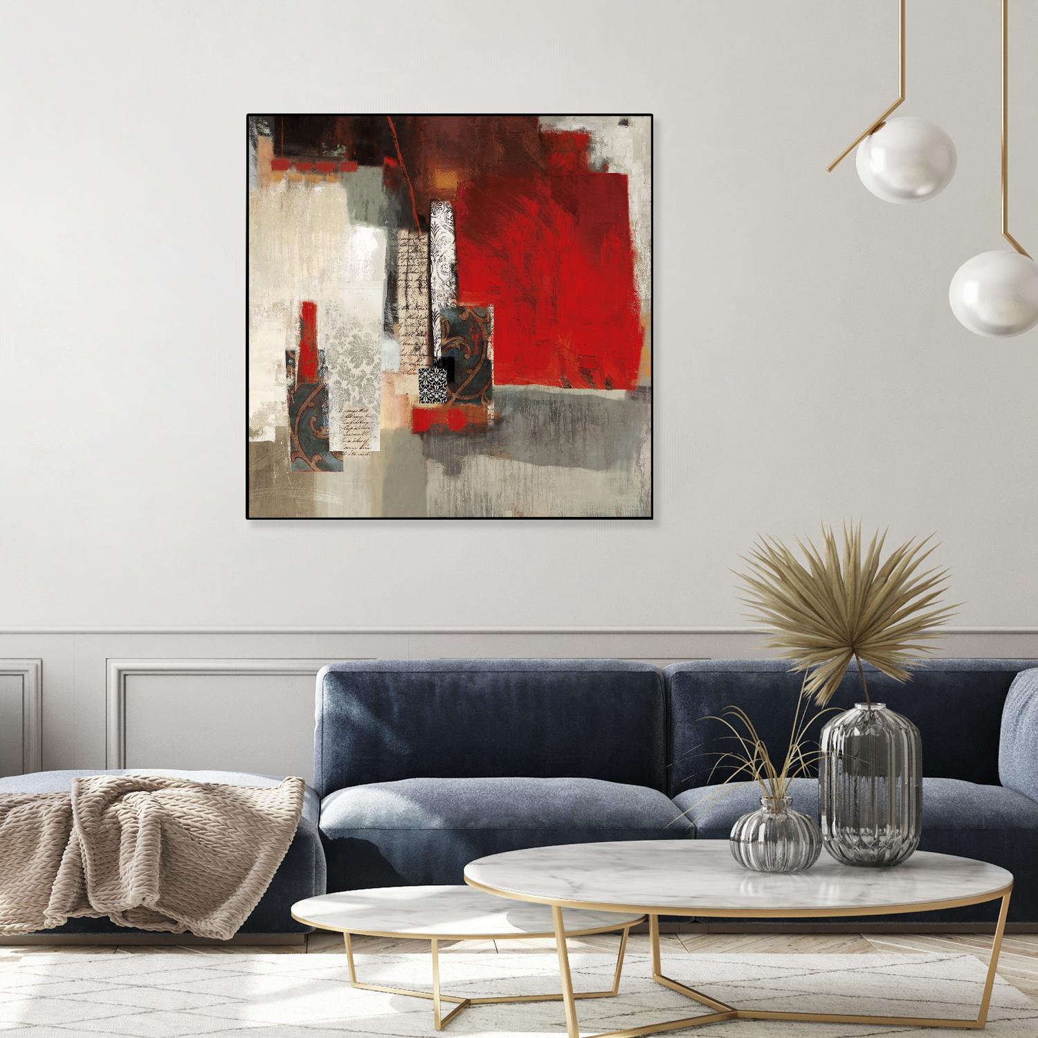 Crimson Tide by PI Studio on GIANT ART - beige abstract