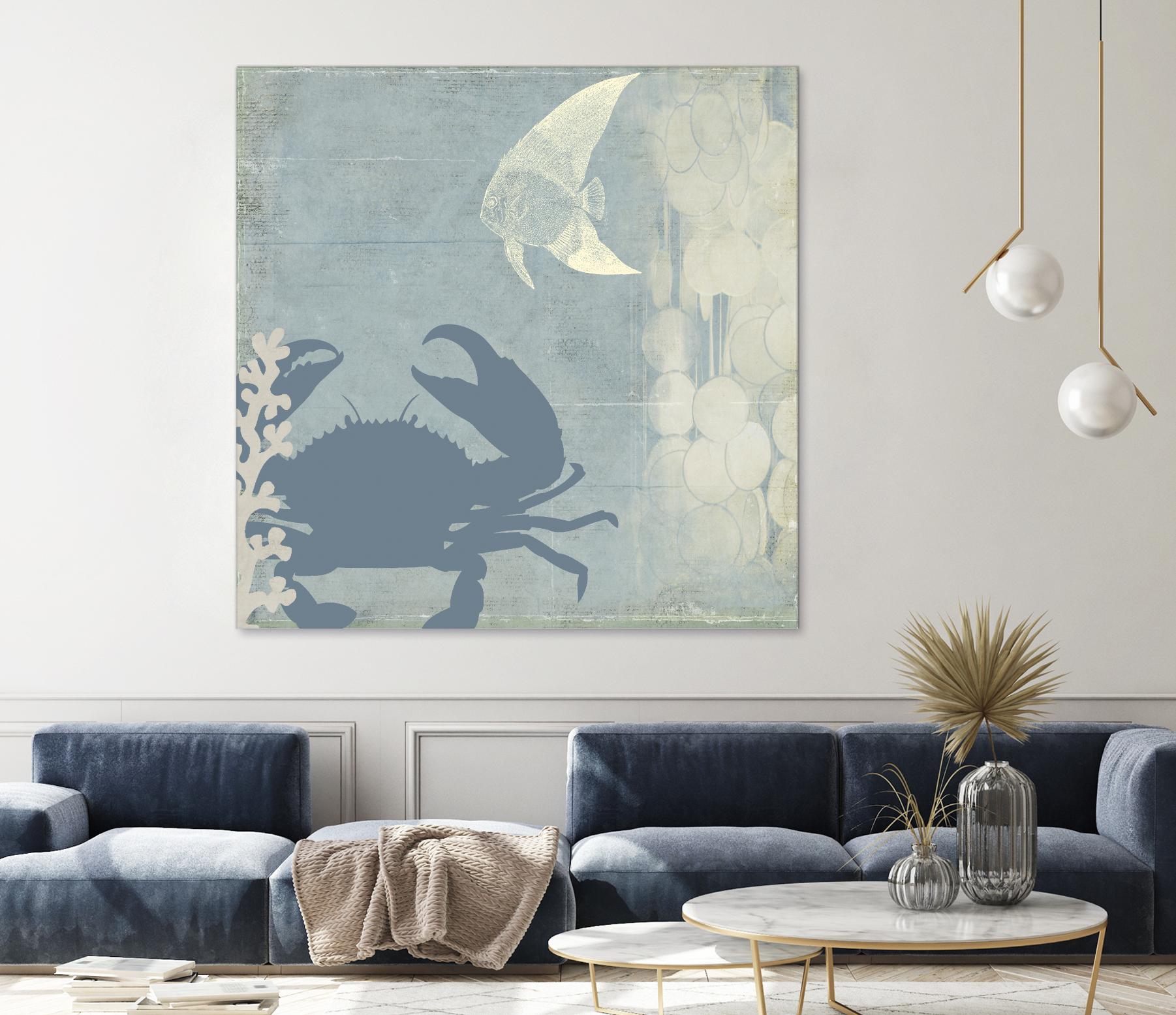 Ocean Life II by PI Studio on GIANT ART - beige nautical