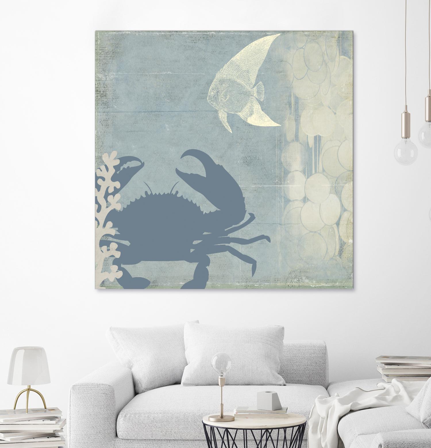 Ocean Life II by PI Studio on GIANT ART - beige nautical