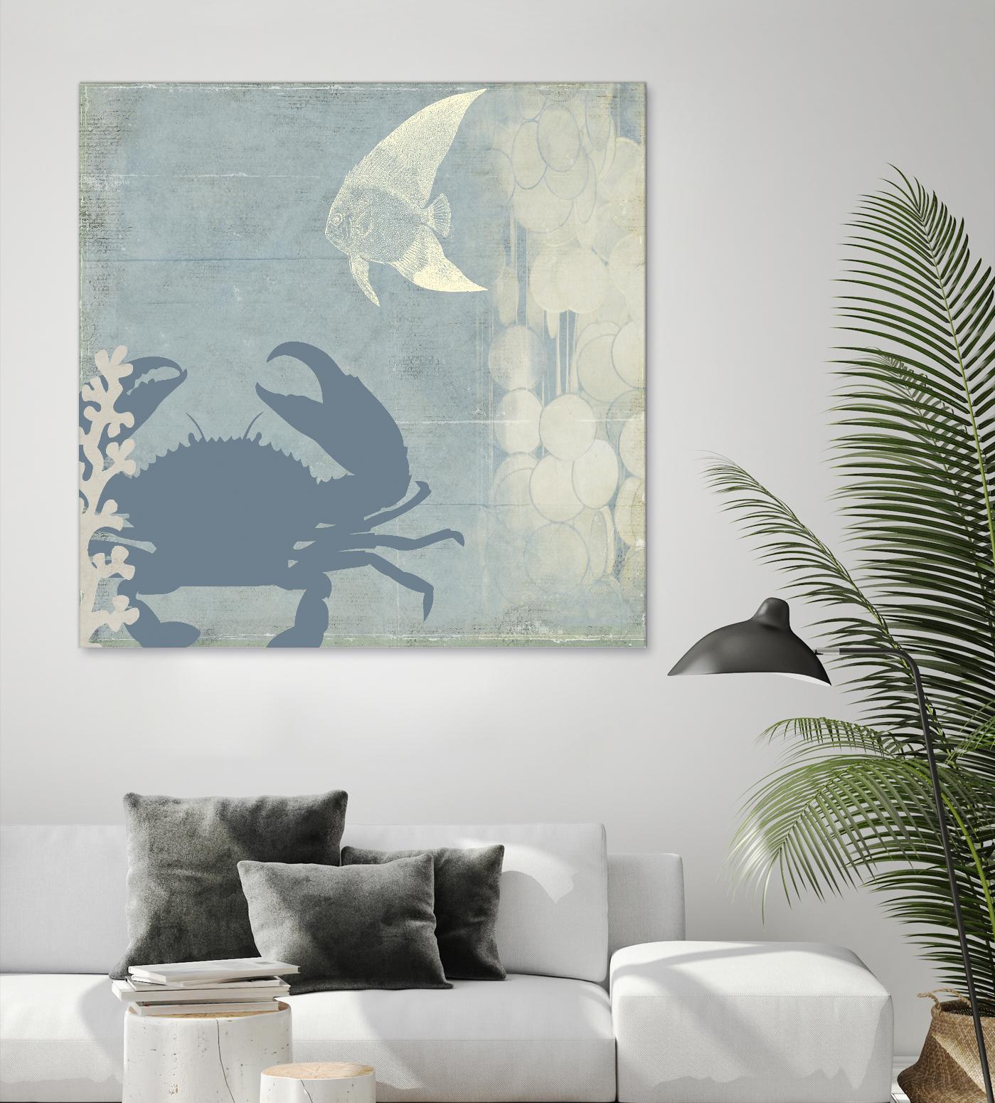 Ocean Life II by PI Studio on GIANT ART - beige nautical