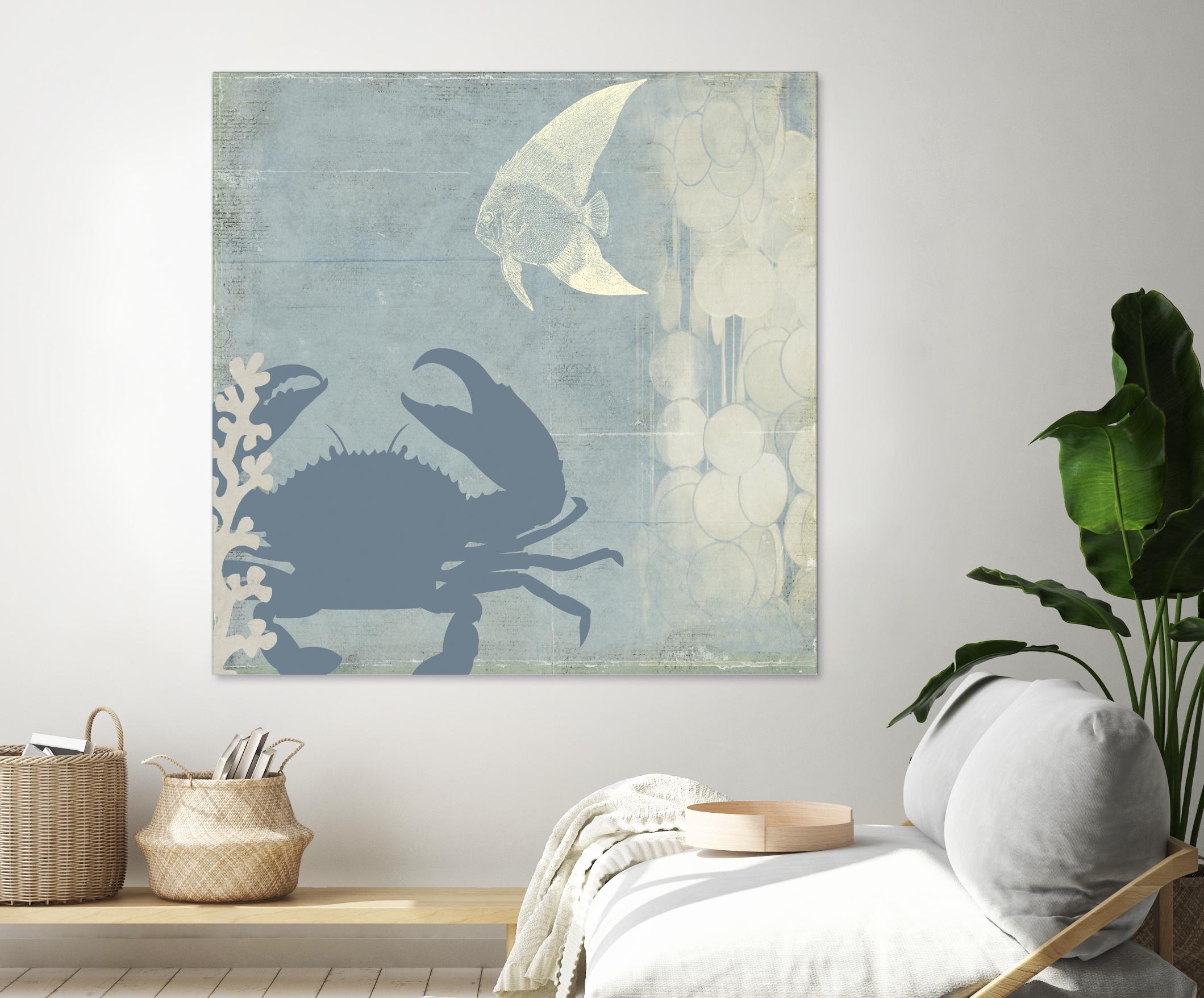 Ocean Life II by PI Studio on GIANT ART - beige nautical