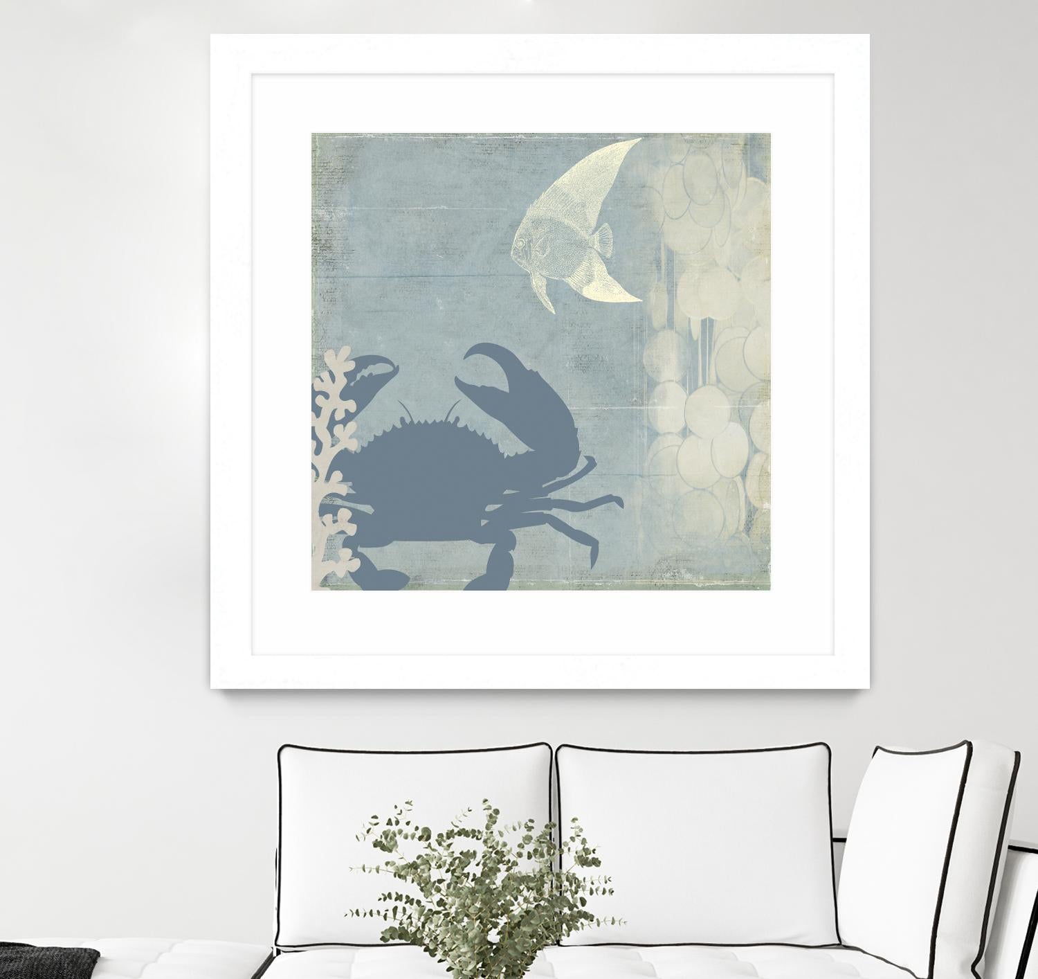 Ocean Life II by PI Studio on GIANT ART - beige nautical