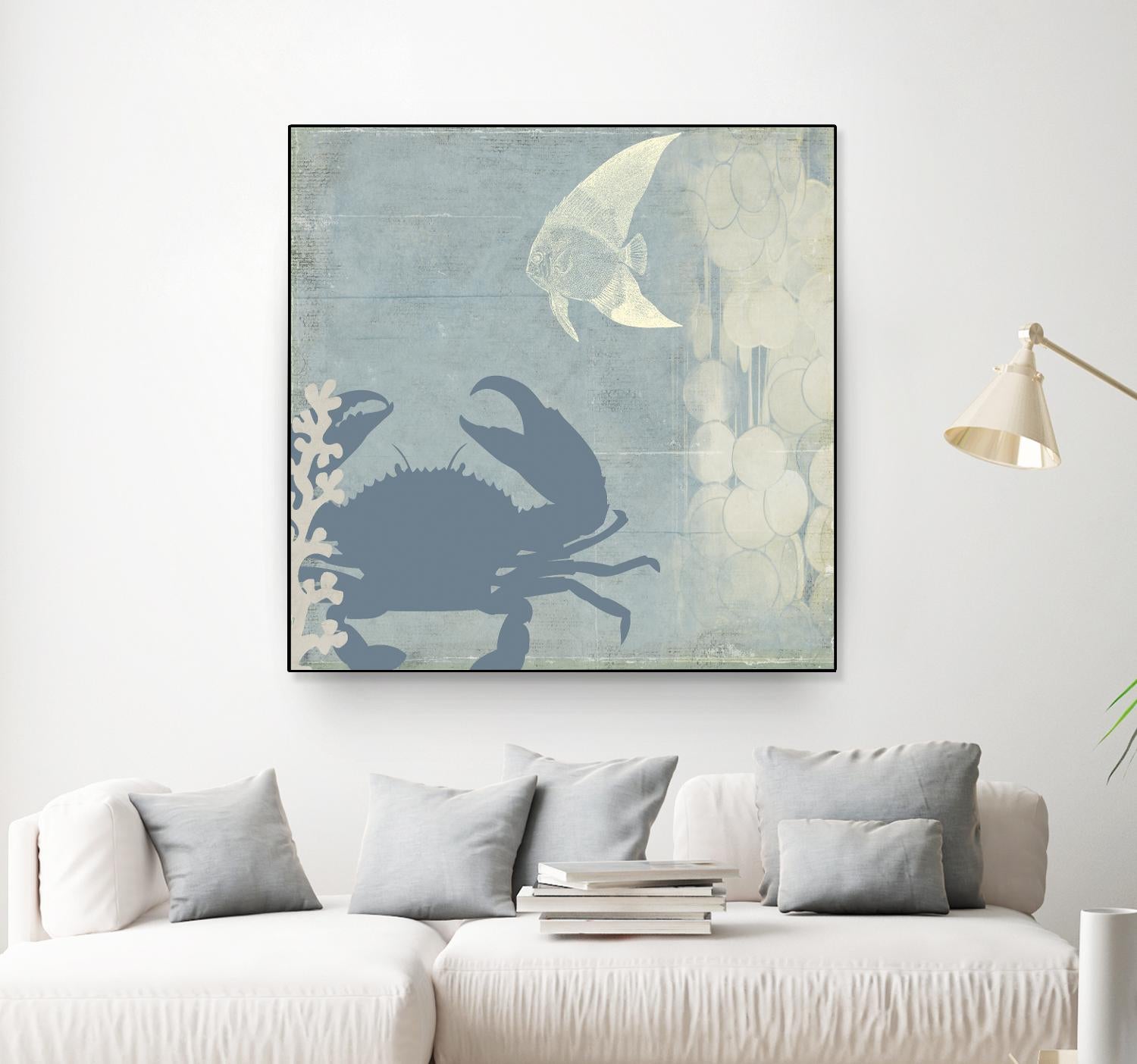 Ocean Life II by PI Studio on GIANT ART - beige nautical