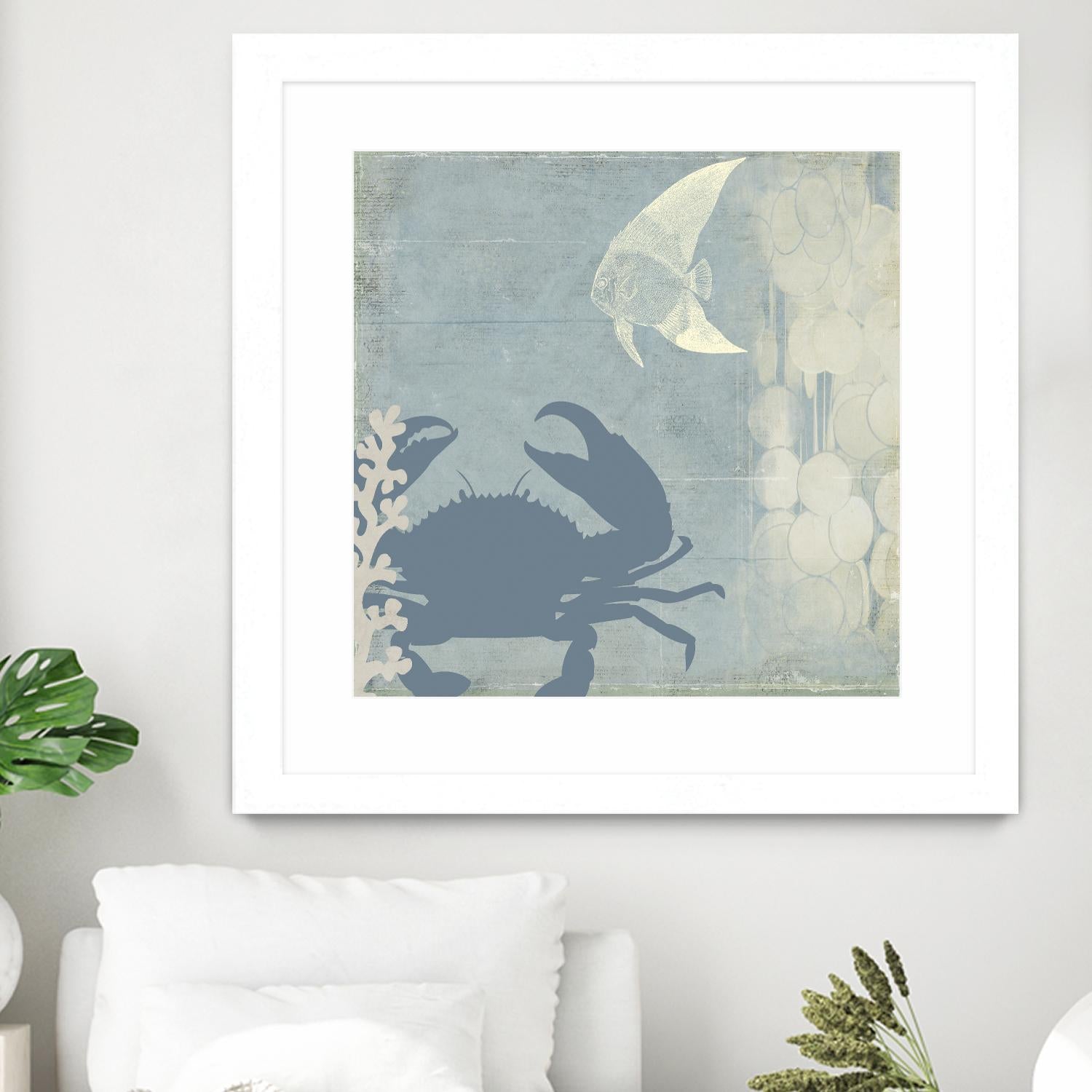 Ocean Life II by PI Studio on GIANT ART - beige nautical