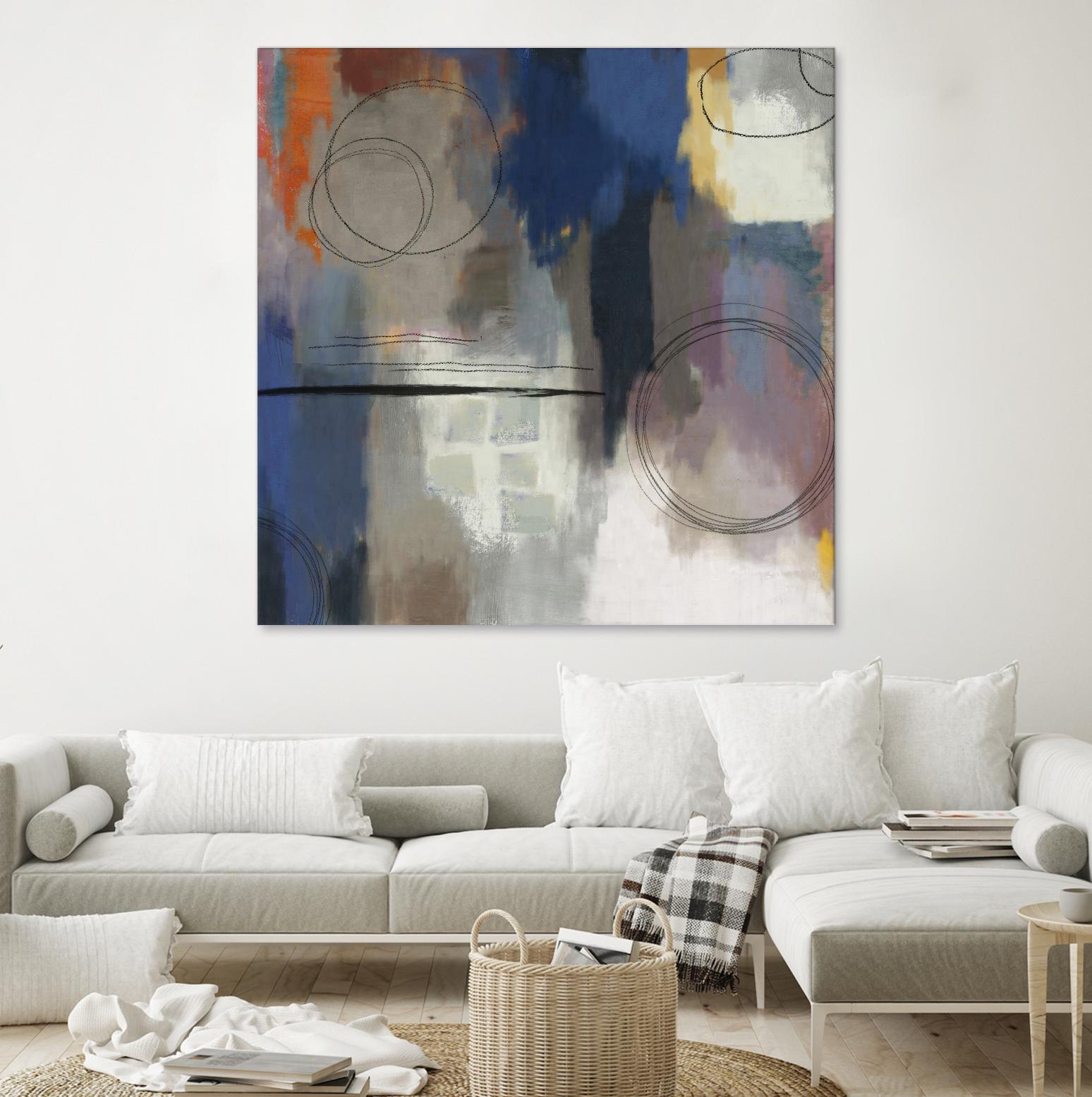 Indigo Touch II by PI Studio on GIANT ART - blue abstract