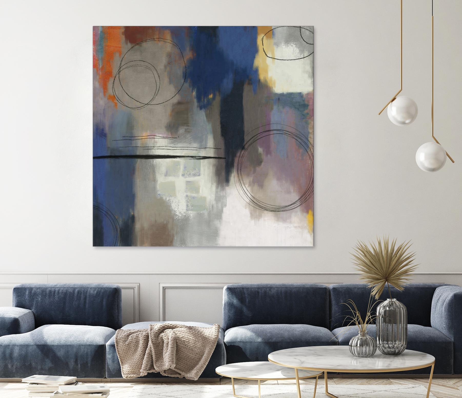 Indigo Touch II by PI Studio on GIANT ART - blue abstract