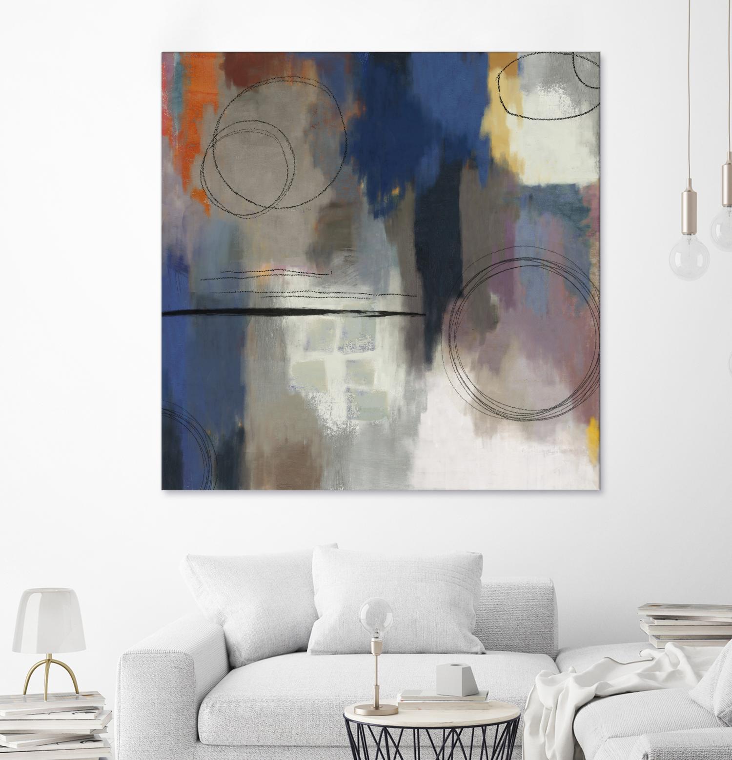 Indigo Touch II by PI Studio on GIANT ART - blue abstract