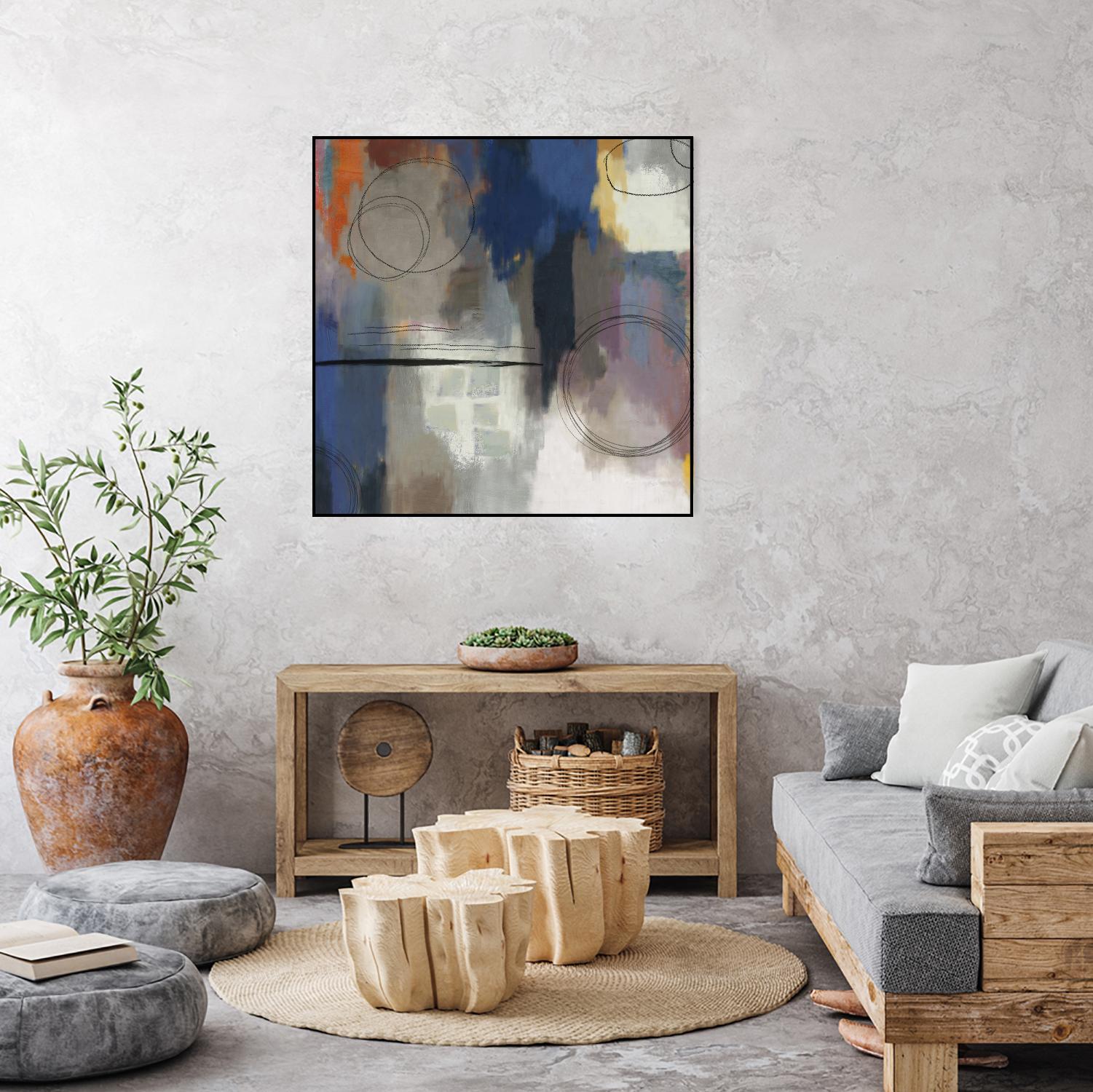 Indigo Touch II by PI Studio on GIANT ART - blue abstract