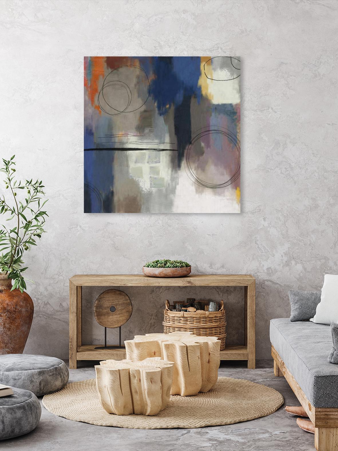 Indigo Touch II by PI Studio on GIANT ART - blue abstract