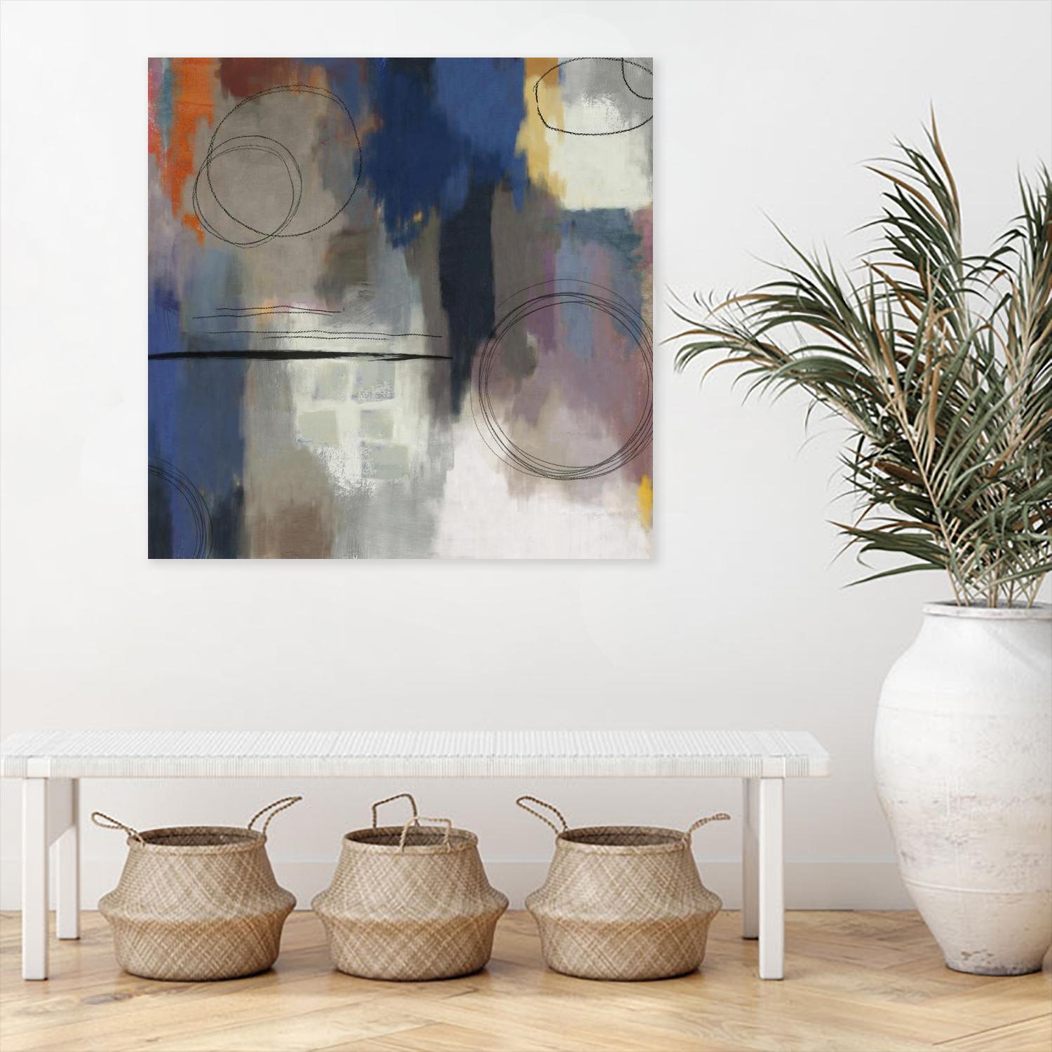 Indigo Touch II by PI Studio on GIANT ART - blue abstract