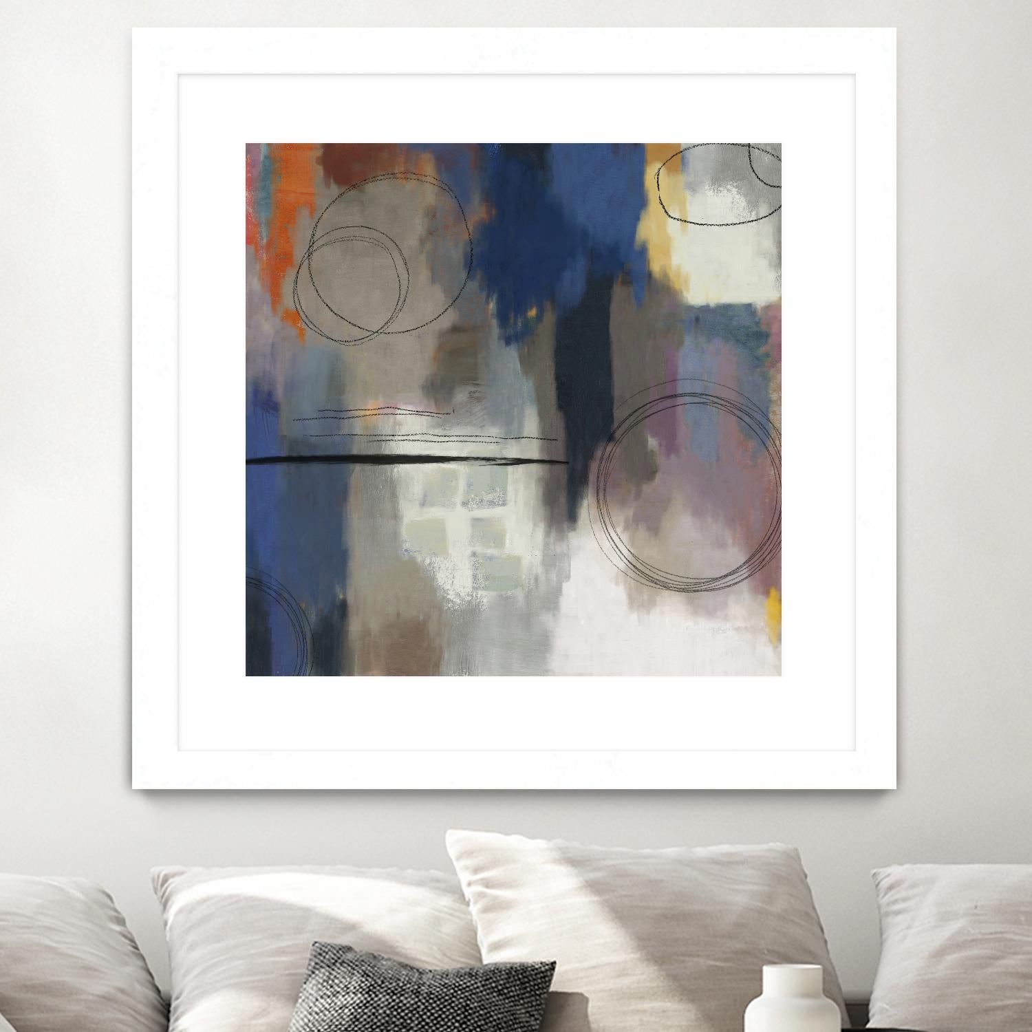 Indigo Touch II by PI Studio on GIANT ART - blue abstract