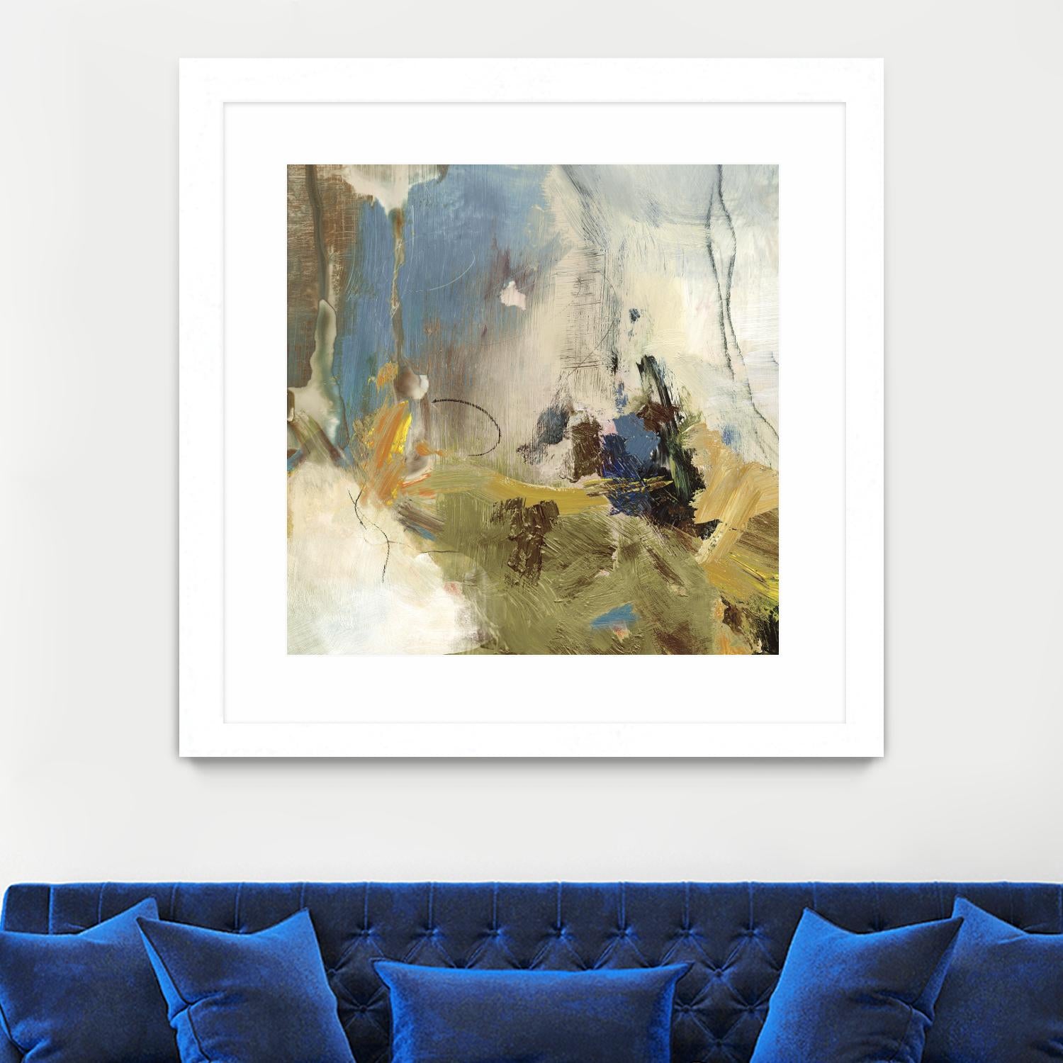 Crashing Waves I by PI Studio on GIANT ART - blue abstract