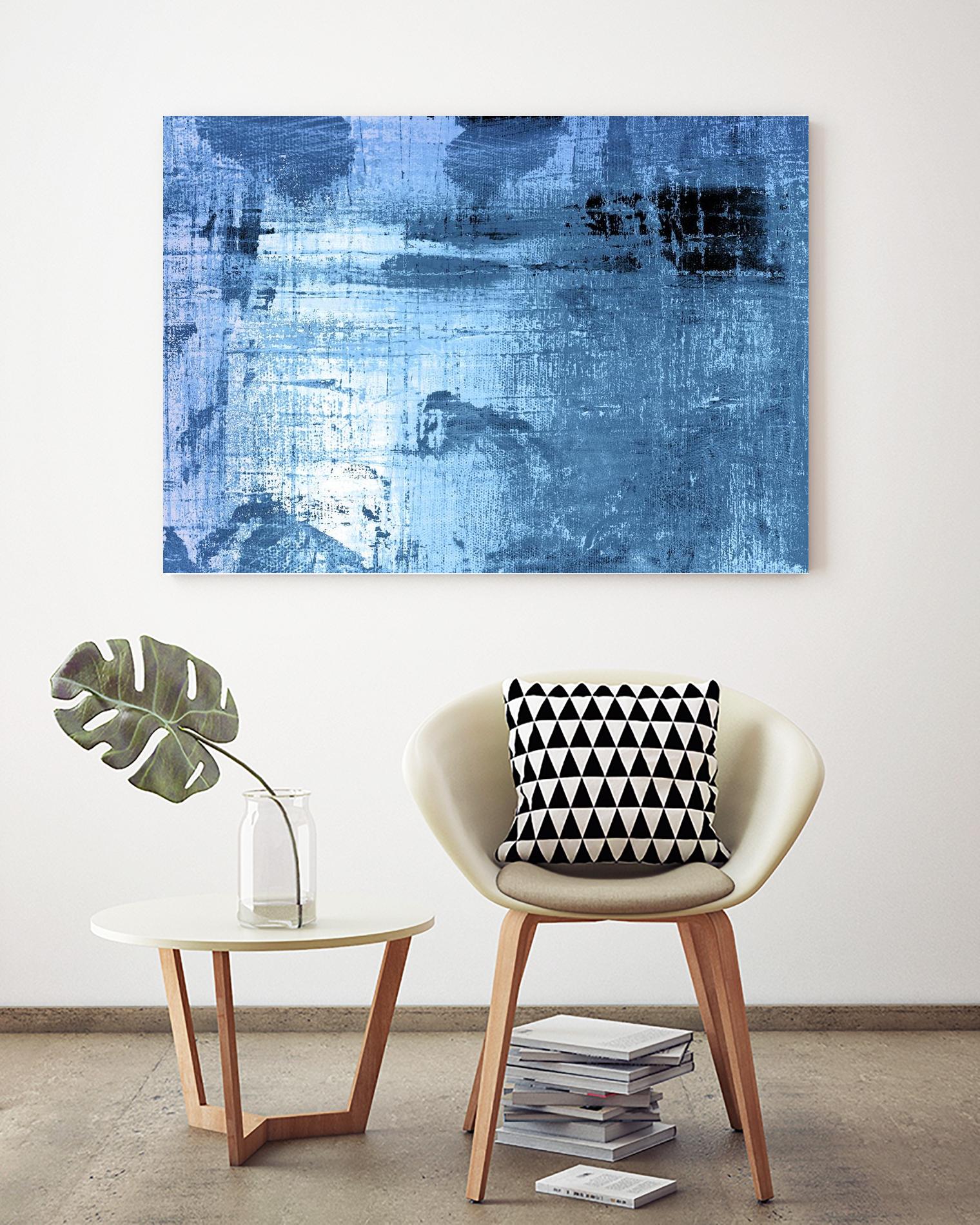 Bleu by PI Studio on GIANT ART - black abstract