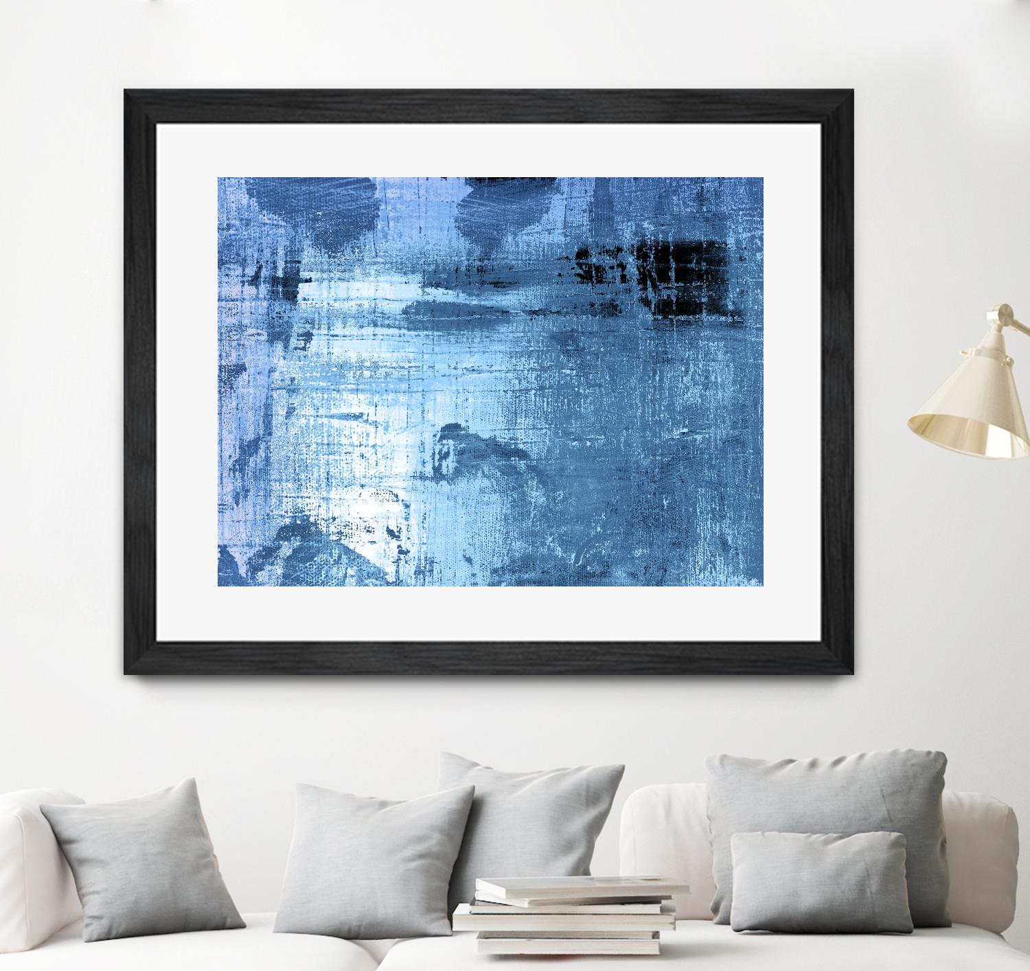 Bleu by PI Studio on GIANT ART - black abstract