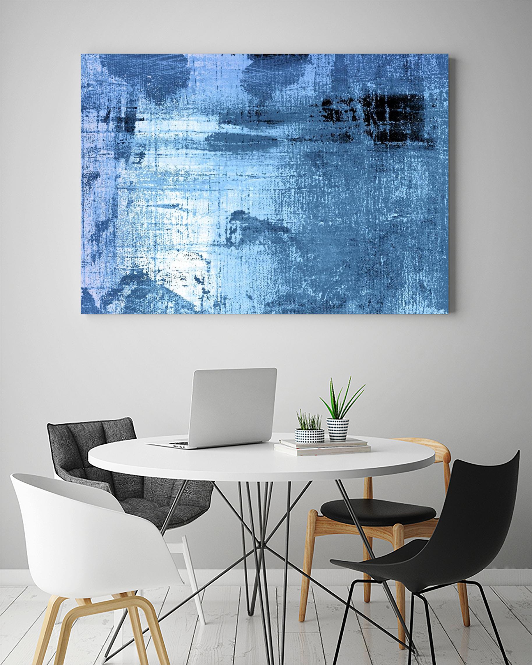 Bleu by PI Studio on GIANT ART - black abstract