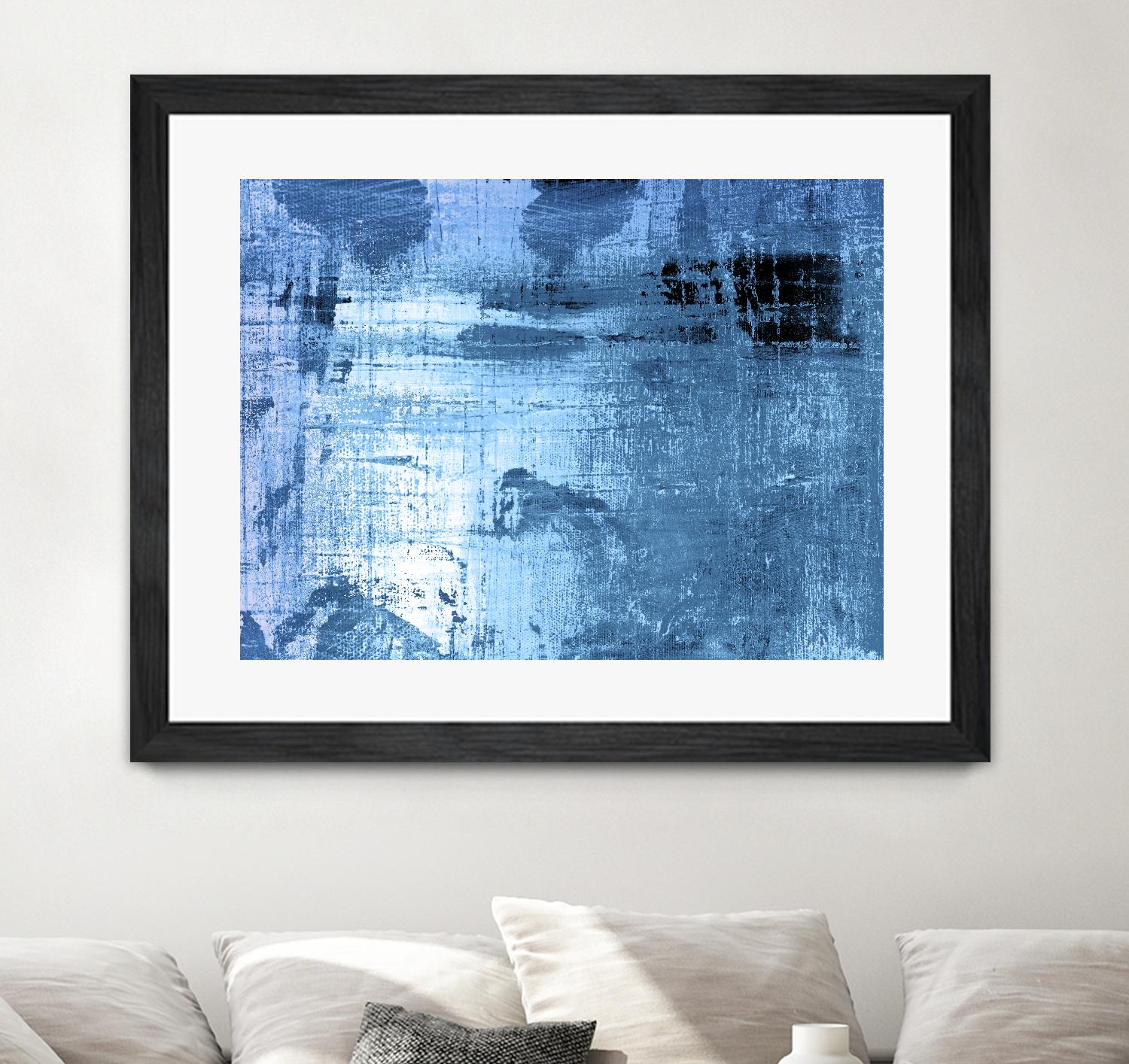 Bleu by PI Studio on GIANT ART - black abstract