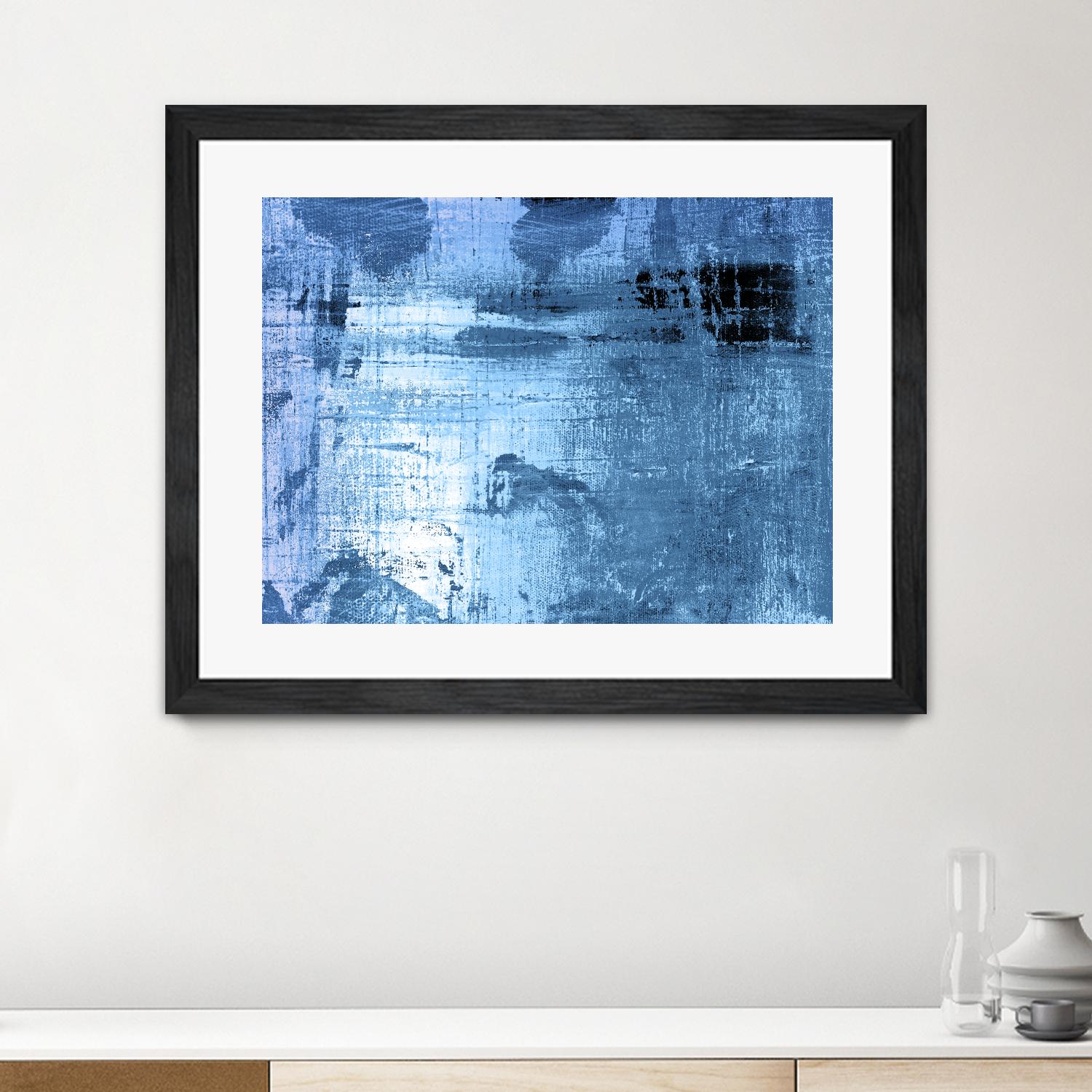 Bleu by PI Studio on GIANT ART - black abstract