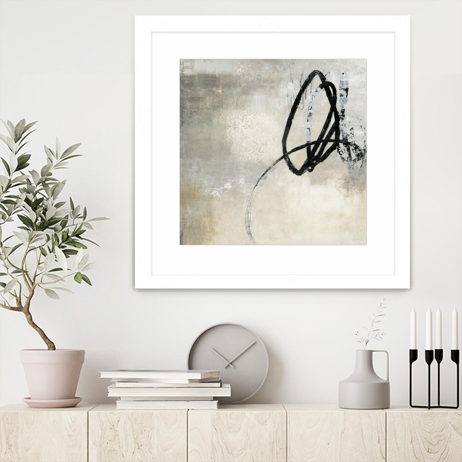 Soft Touch I by PI Studio on GIANT ART - beige abstract