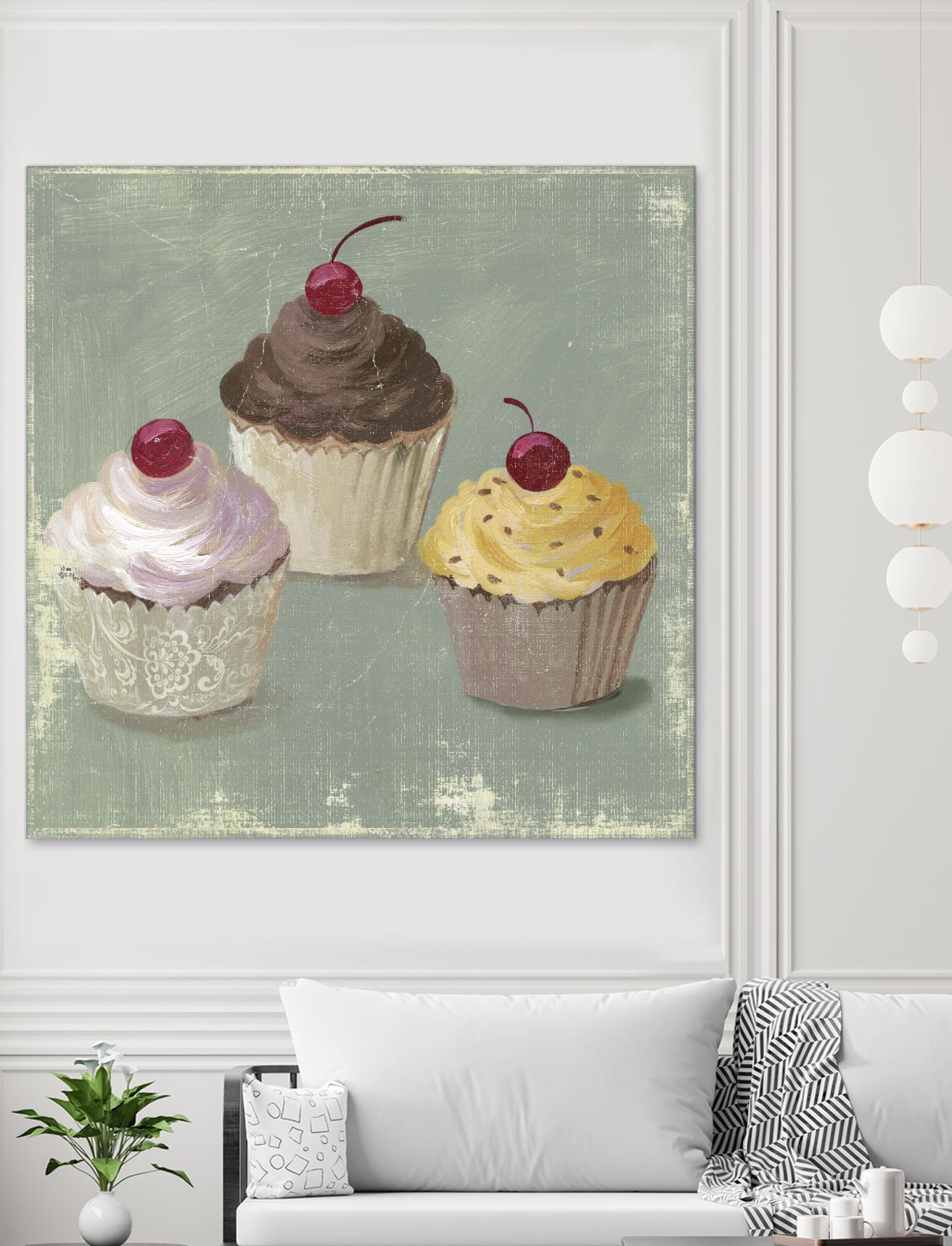 Cupcakes by PI Studio on GIANT ART - white fruit-food-drink