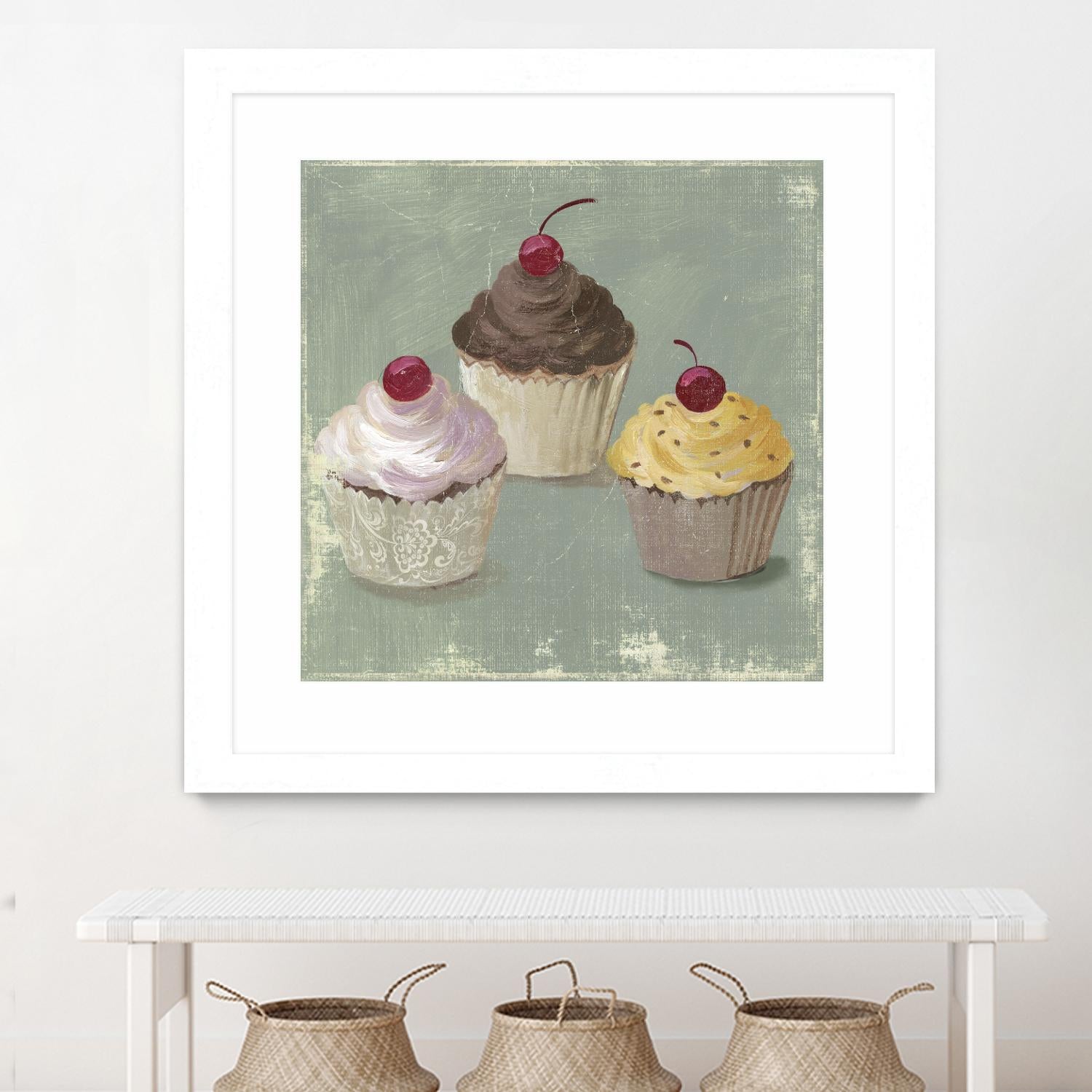 Cupcakes by PI Studio on GIANT ART - white fruit-food-drink