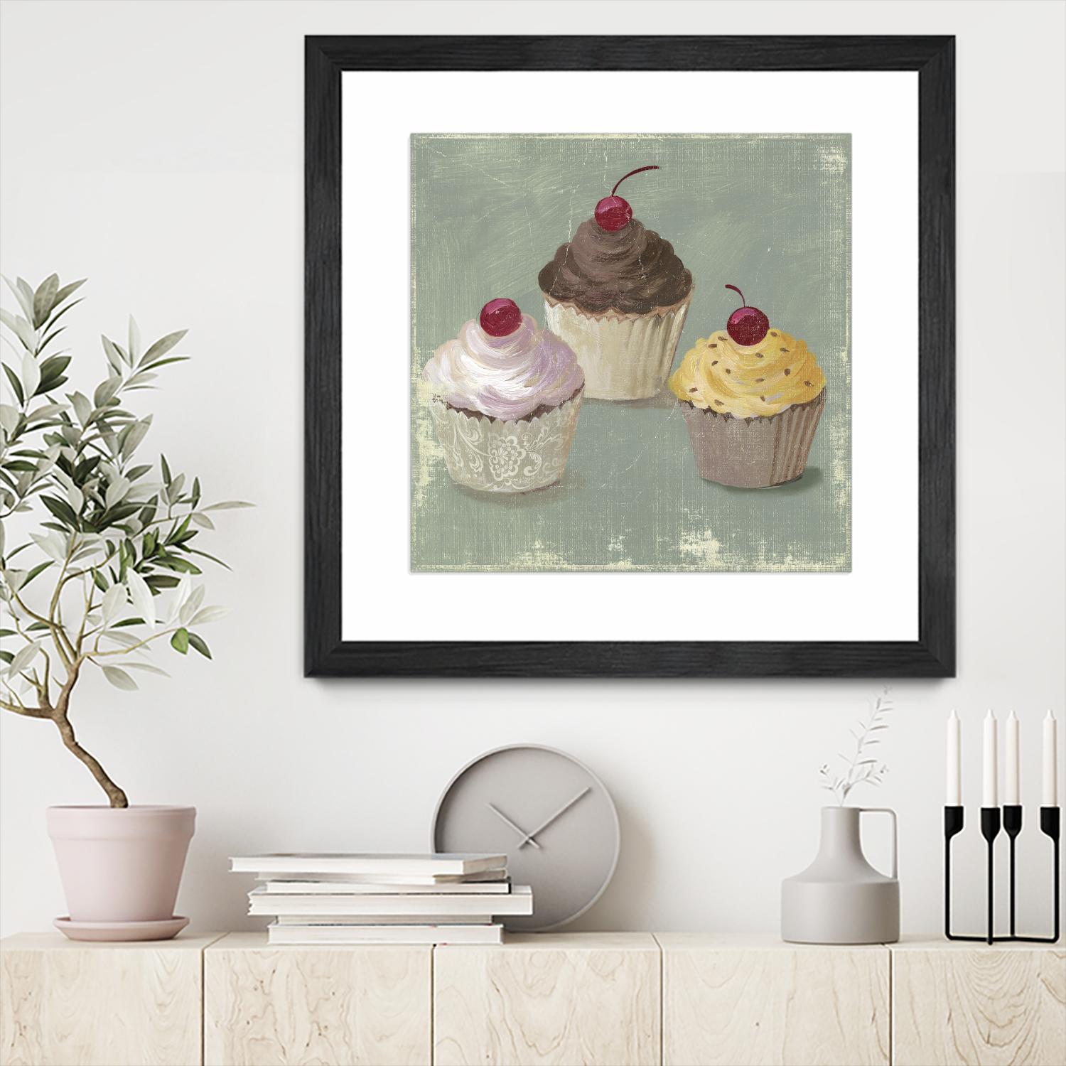 Cupcakes by PI Studio on GIANT ART - white fruit-food-drink