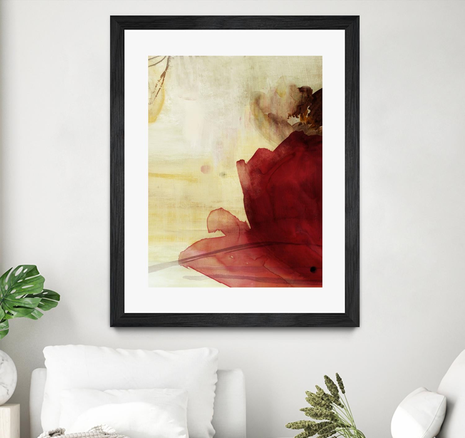 Georgia I by PI Studio on GIANT ART - red floral