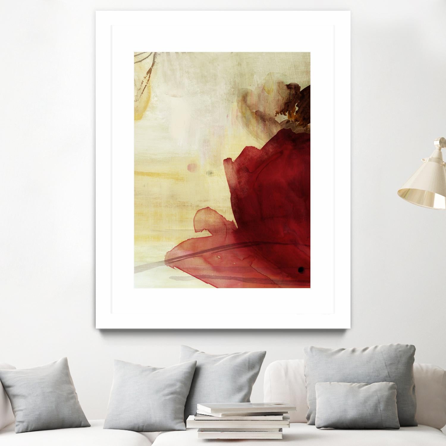 Georgia I by PI Studio on GIANT ART - red floral