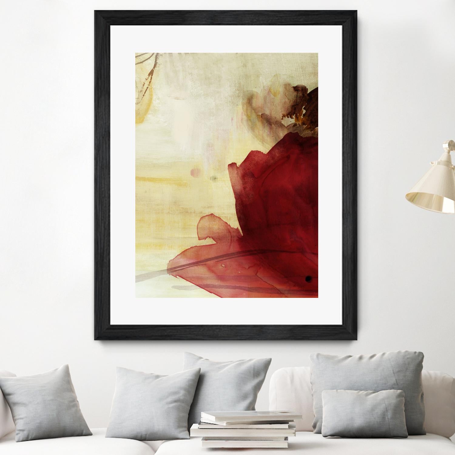 Georgia I by PI Studio on GIANT ART - red floral