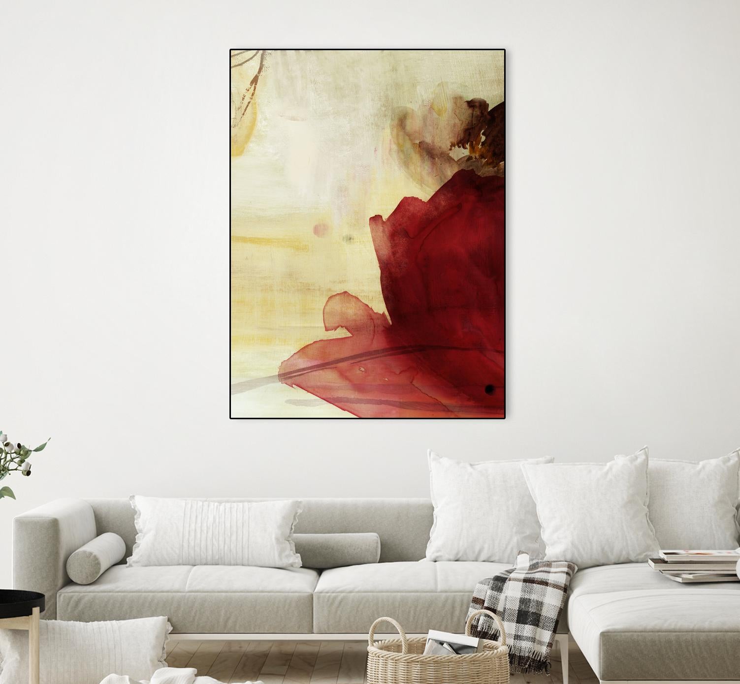 Georgia I by PI Studio on GIANT ART - red floral