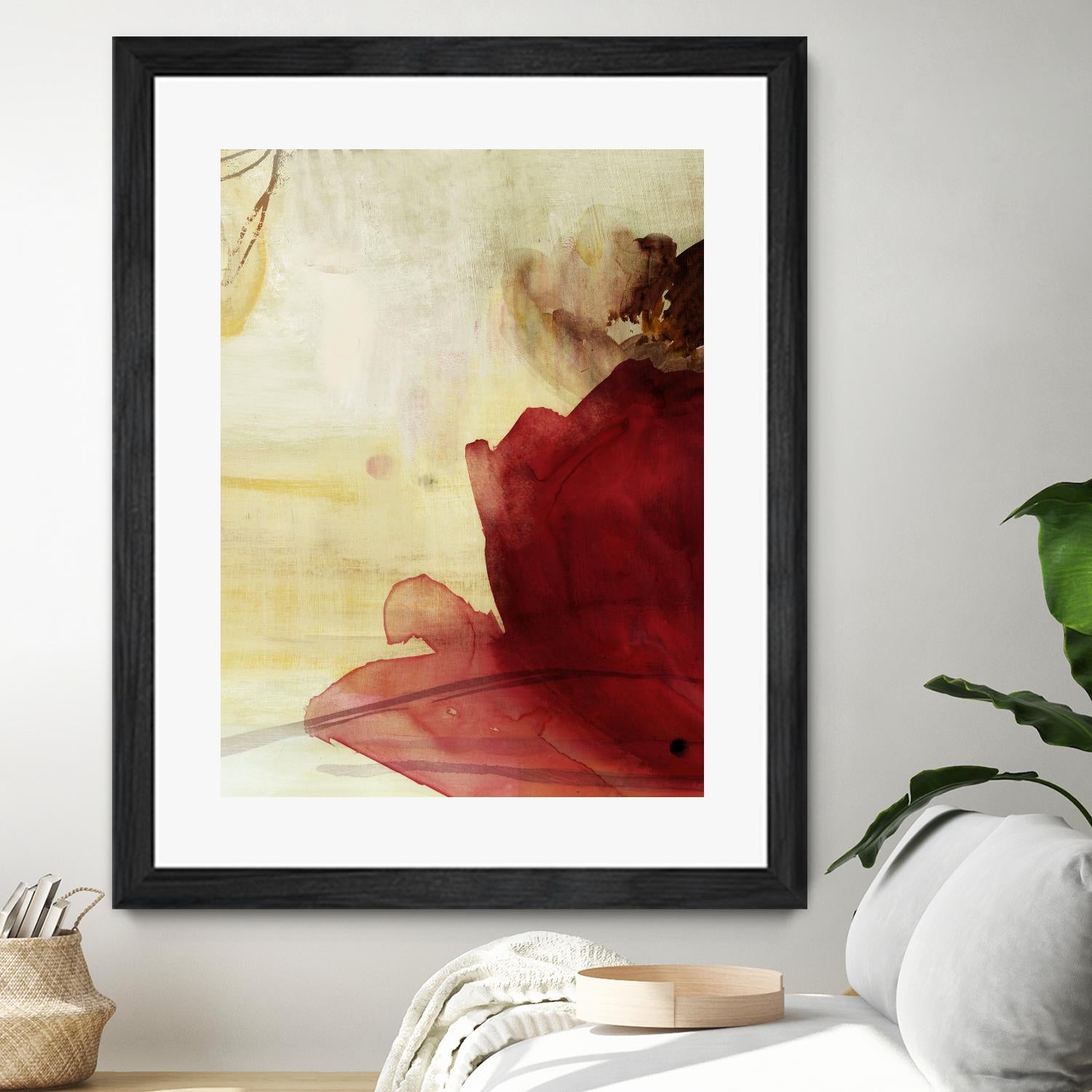 Georgia I by PI Studio on GIANT ART - red floral