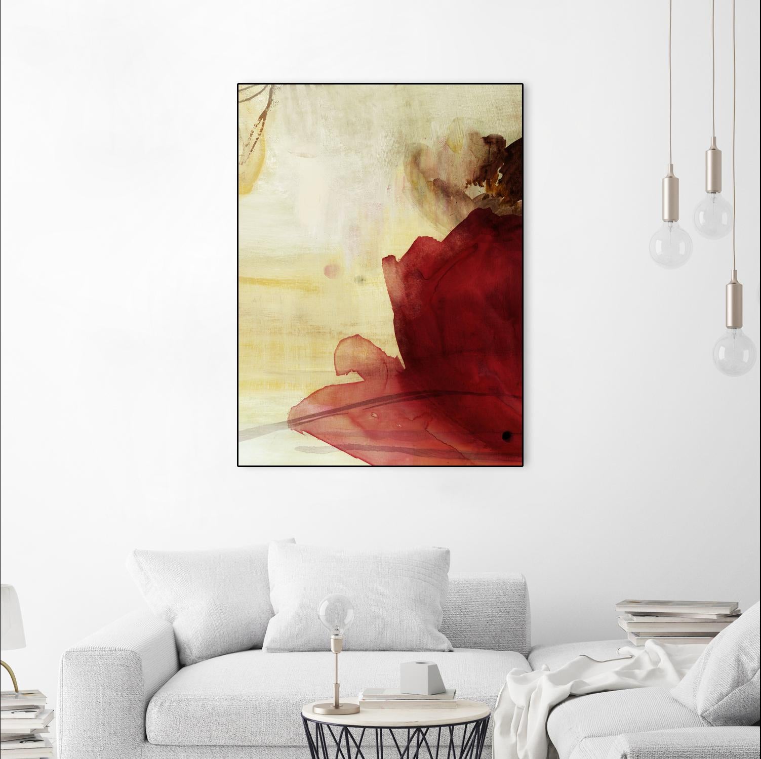 Georgia I by PI Studio on GIANT ART - red floral