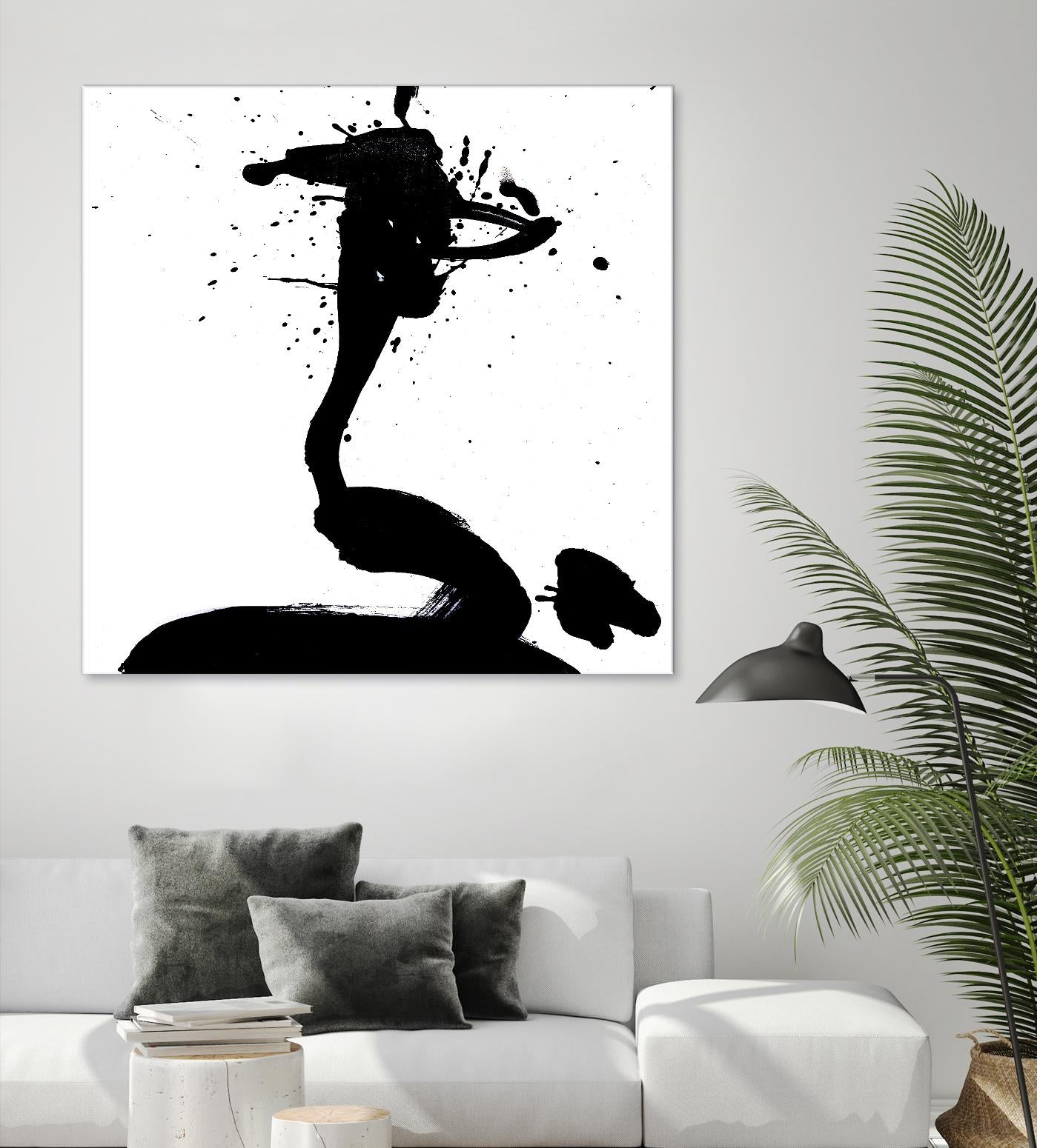 Ink Blot I by PI Studio on GIANT ART - white abstract