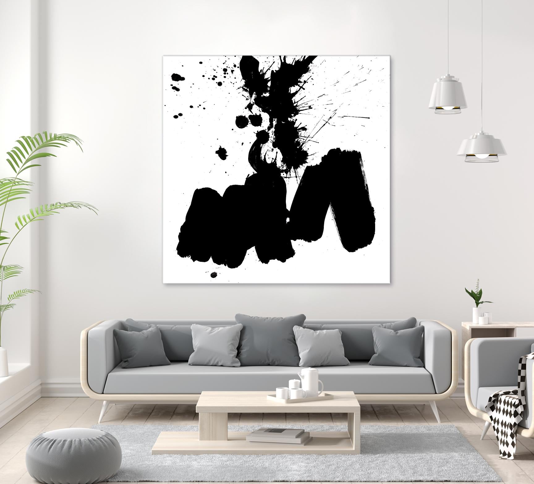 Ink Blot II by PI Studio on GIANT ART - white abstract