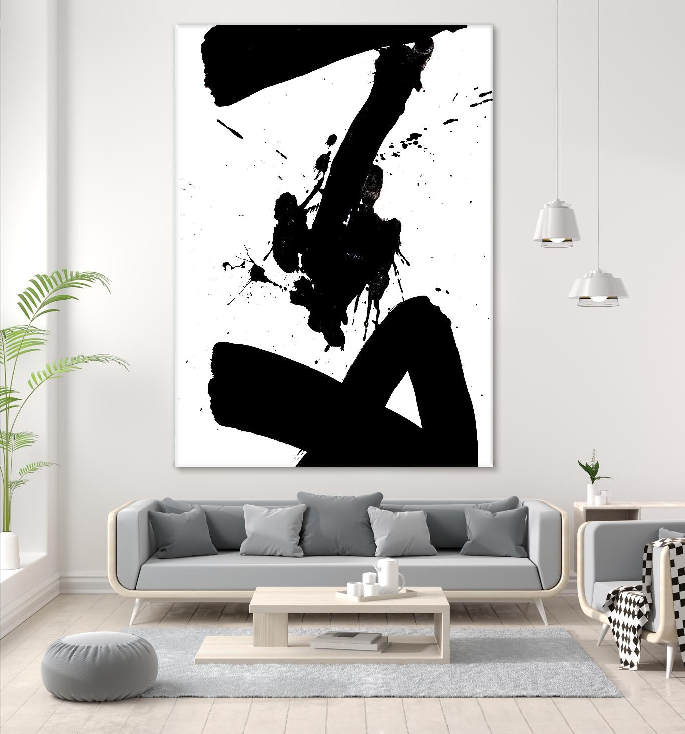 Ink Blot IV by PI Galerie on GIANT ART - white abstract