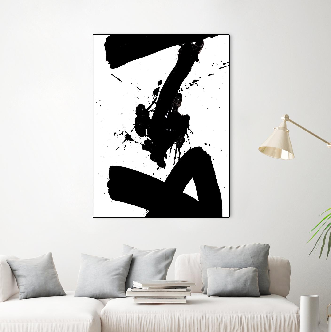 Ink Blot IV by PI Galerie on GIANT ART - white abstract