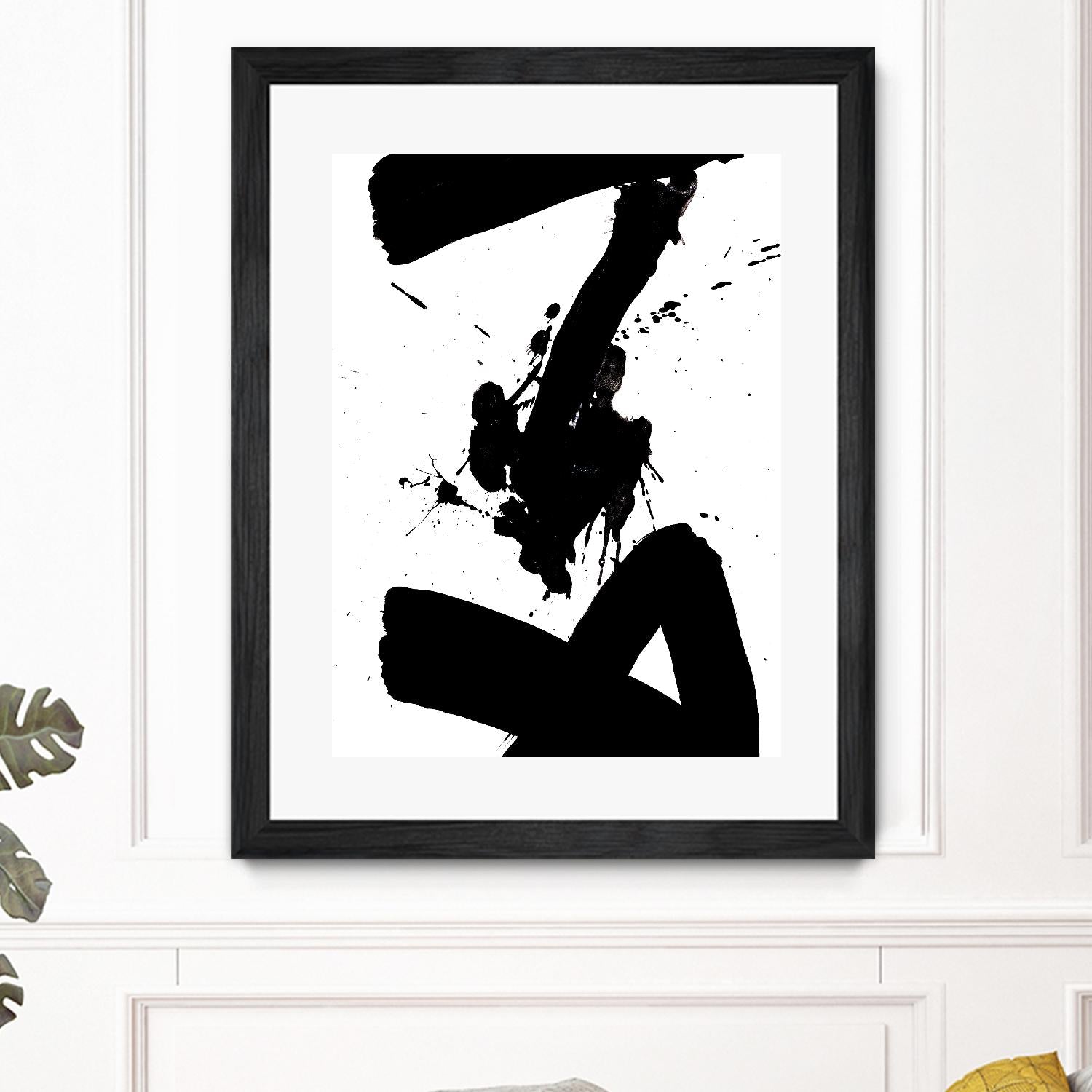 Ink Blot IV by PI Galerie on GIANT ART - white abstract