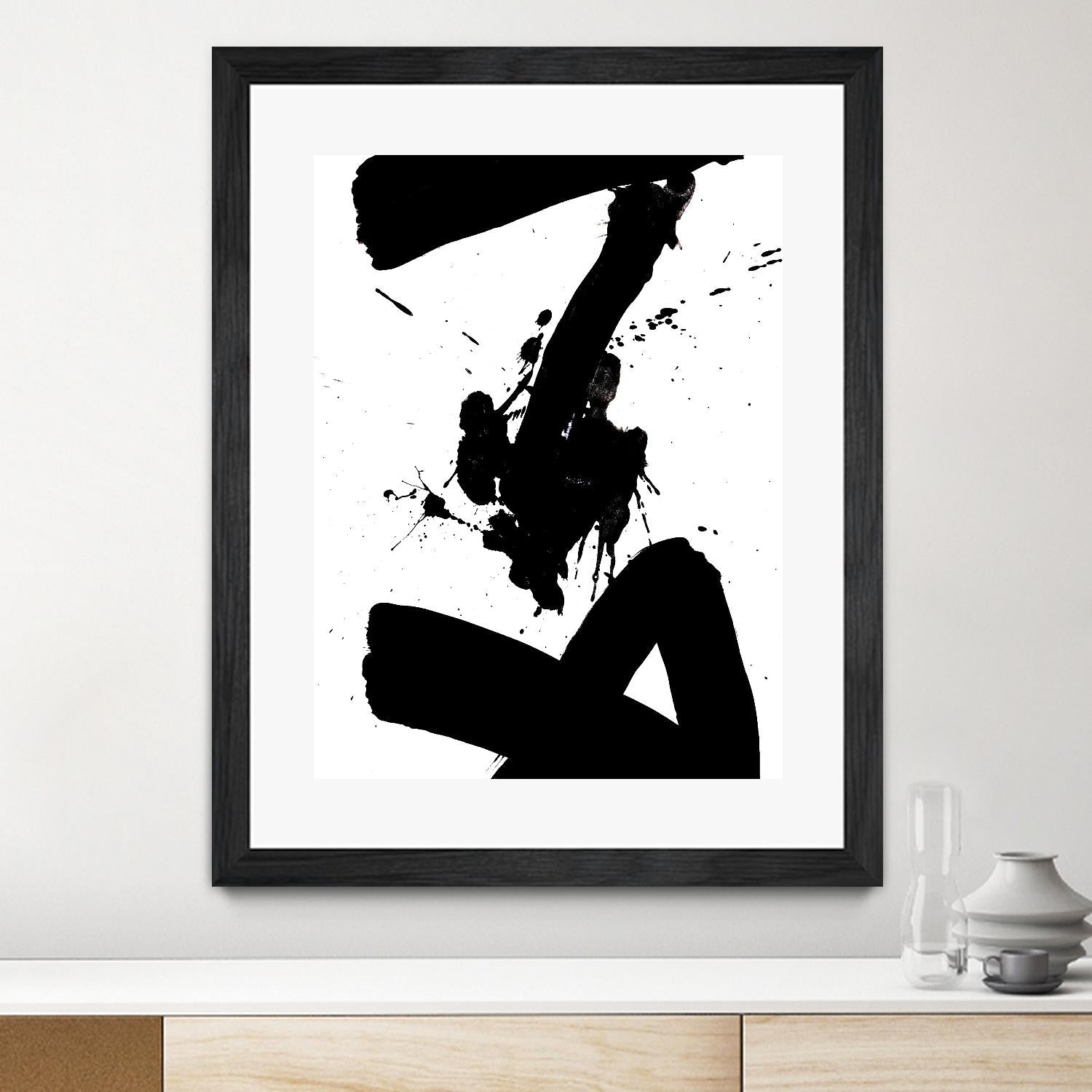 Ink Blot IV by PI Galerie on GIANT ART - white abstract