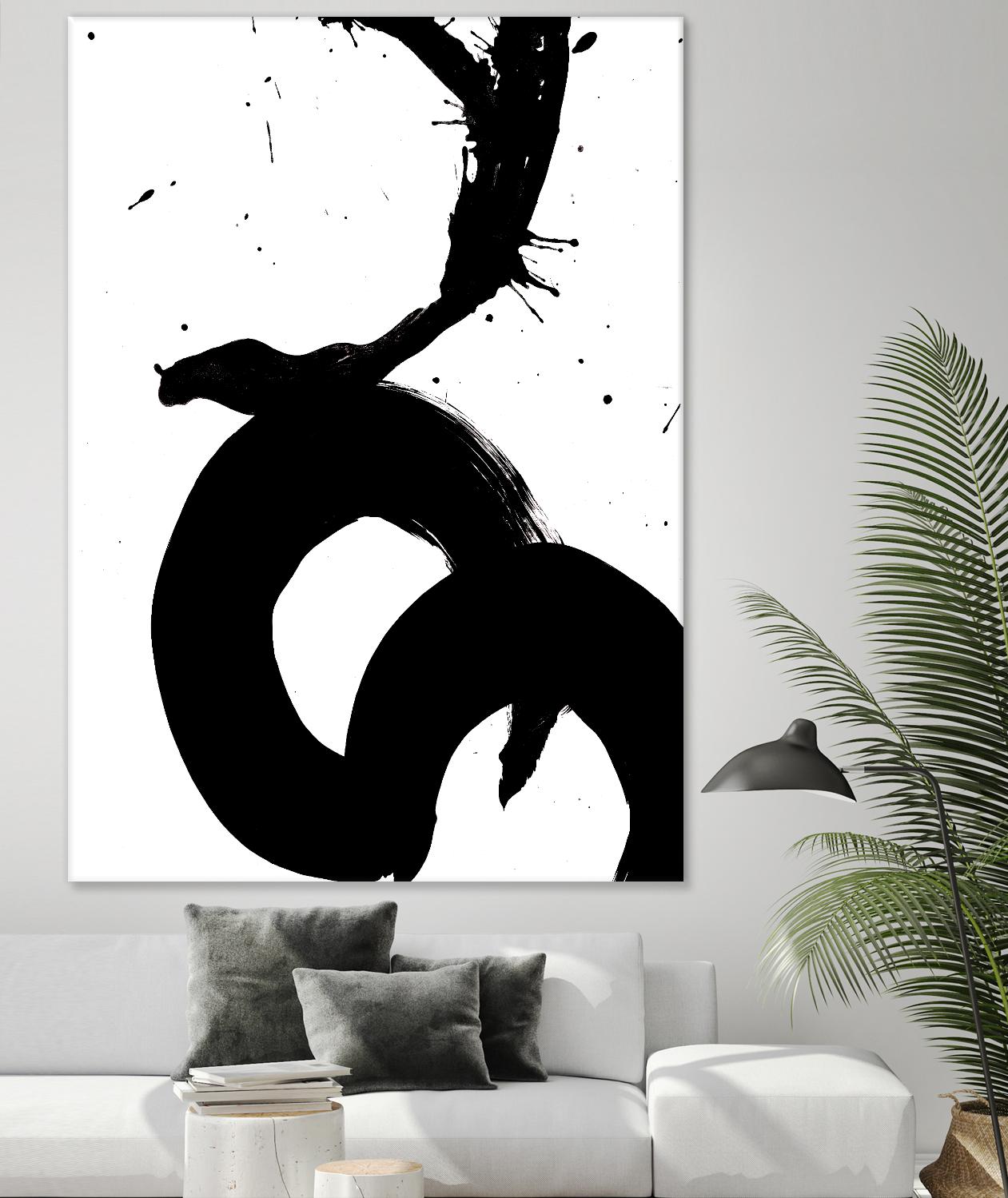 Ink Blot V by PI Galerie on GIANT ART - white abstract